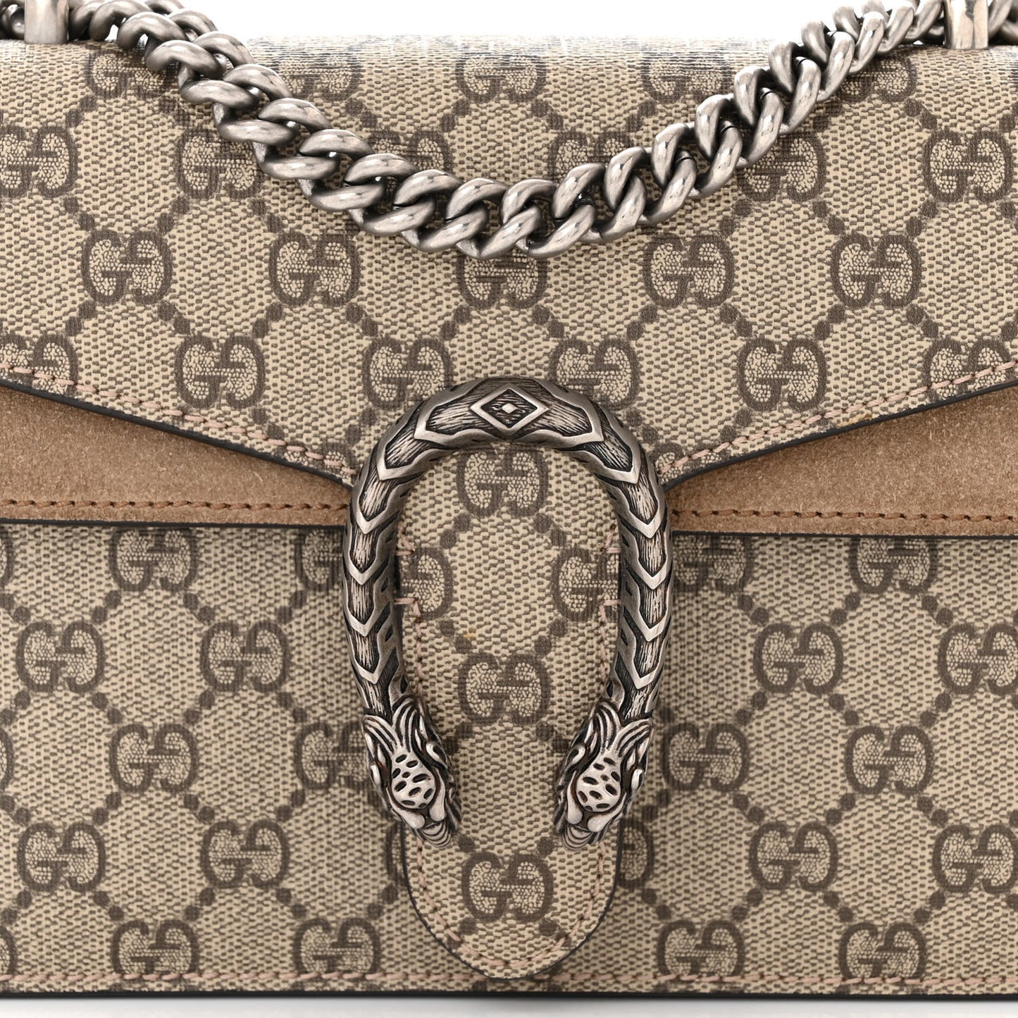 GG Supreme Monogram Mini Dionysus Shoulder Bag Taupe