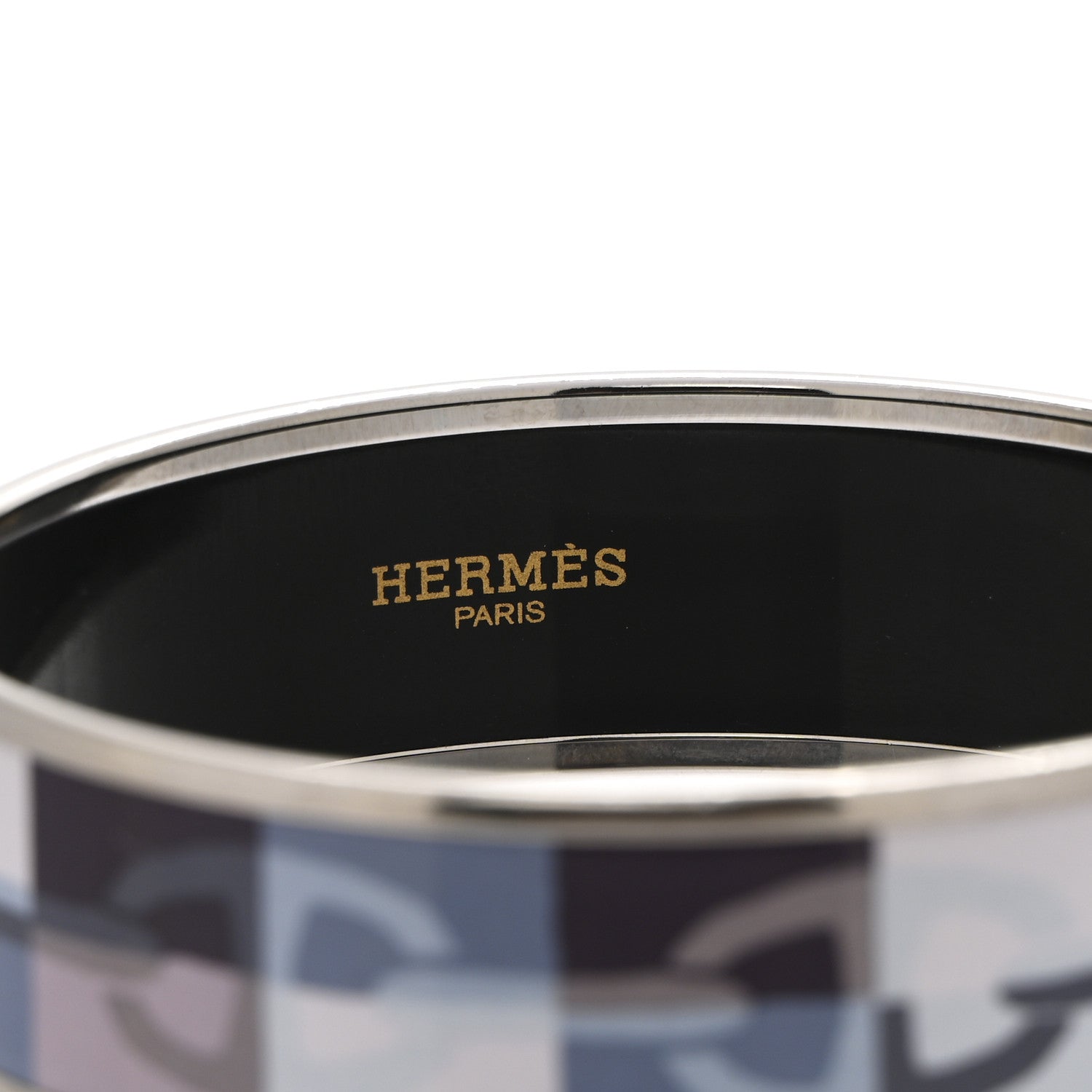 Hermes Enamel Printed Optique Chaine D'Ancre Wide Bracelet 65 4 of 6