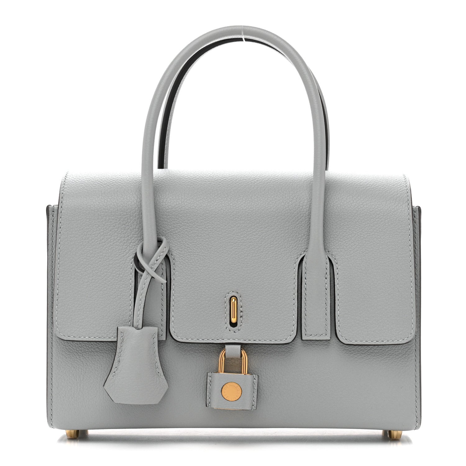 【ほぼ未使用／箱保存袋付】HERMÈS モノトーン グラフィック柄 カチューシャ Hermes Evercolor New Drag 22 Bleu Glacier 1835225 – FASHIONPHILE