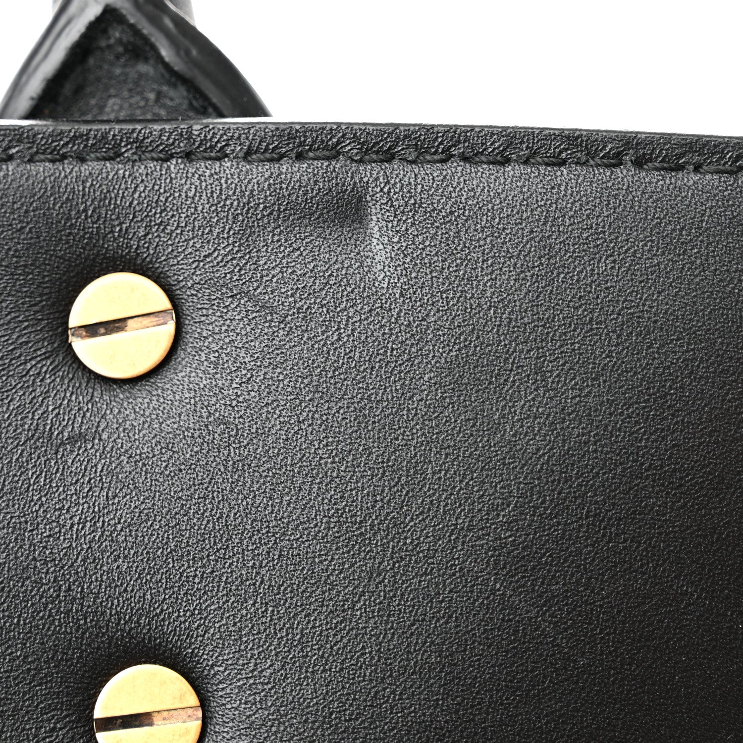 Salvatore Ferragamo Canvas Calfskin Gancini The Studio Bag Black Beige 13 of 18
