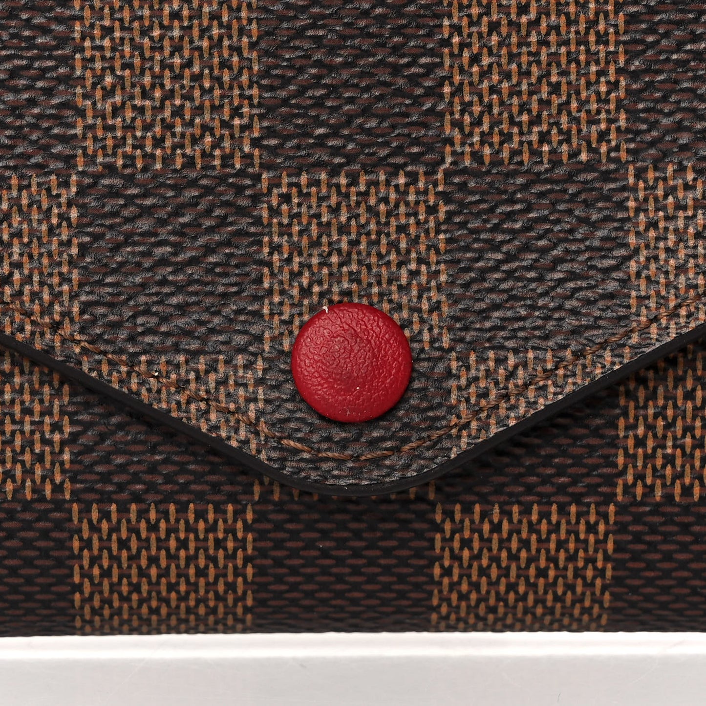 Damier Ebene Josephine Wallet Red