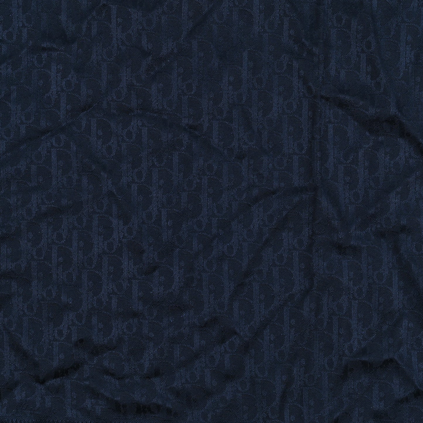 Wool Silk Oblique Shawl Blue