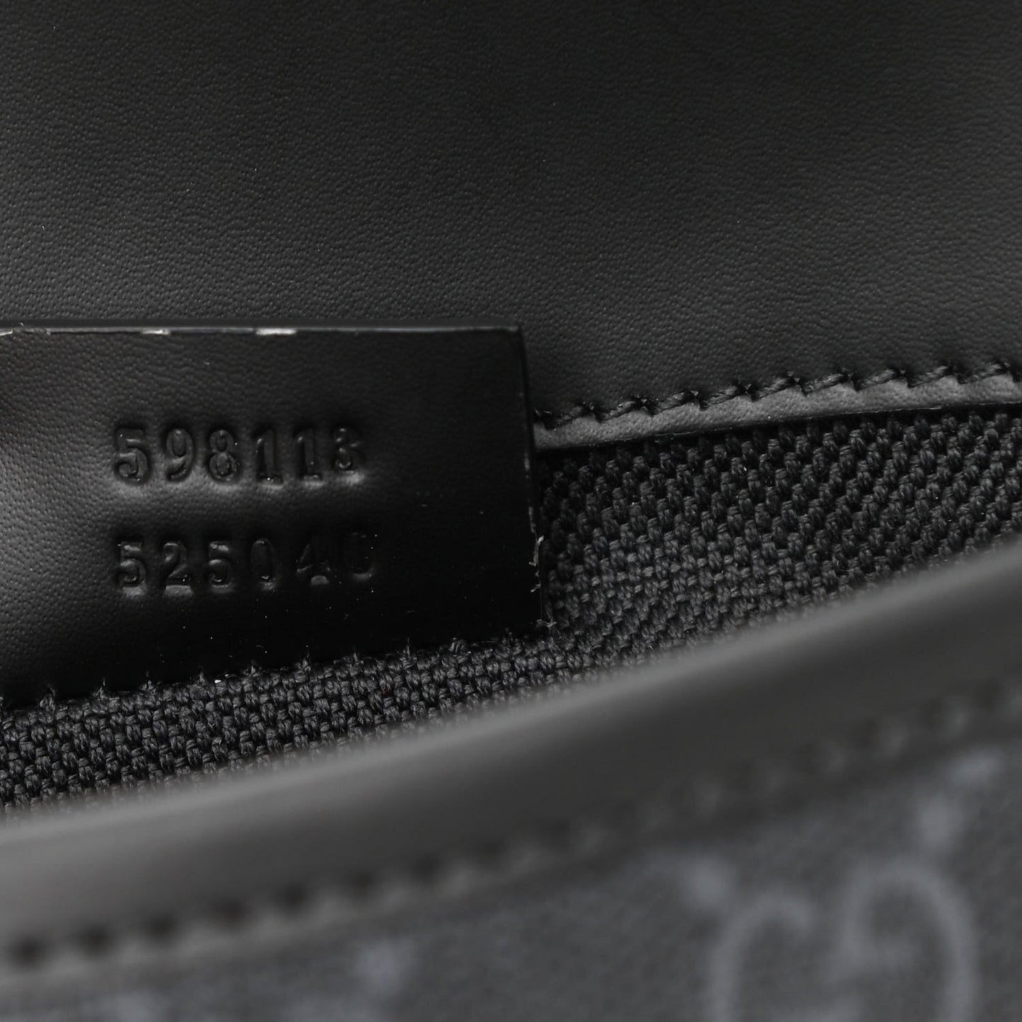 GG Supreme Monogram Web Slim Belt Bag Black Grey
