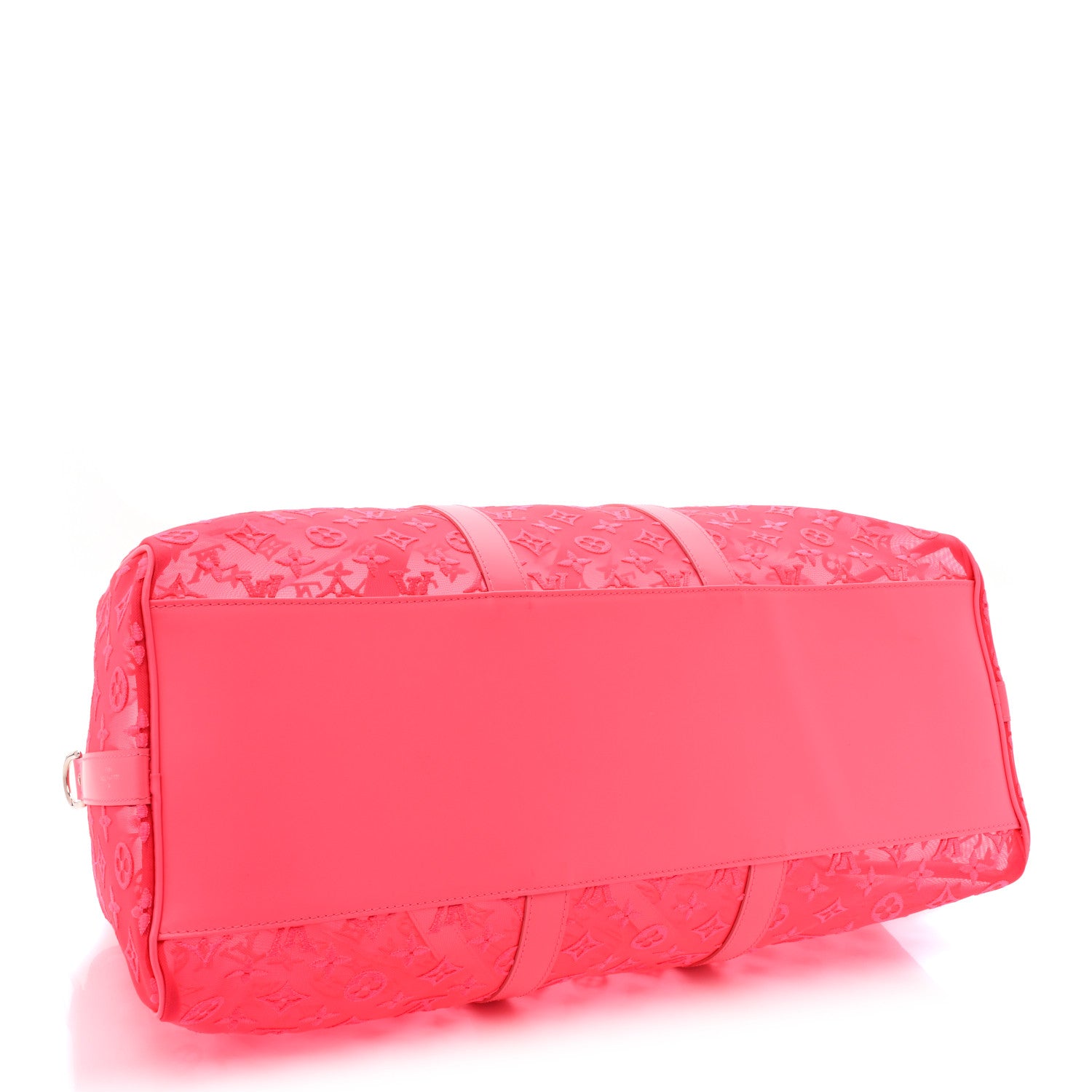 Louis Vuitton Monogram Fluo See Through Keepall Bandouliere 50 Rose 4 of 14
