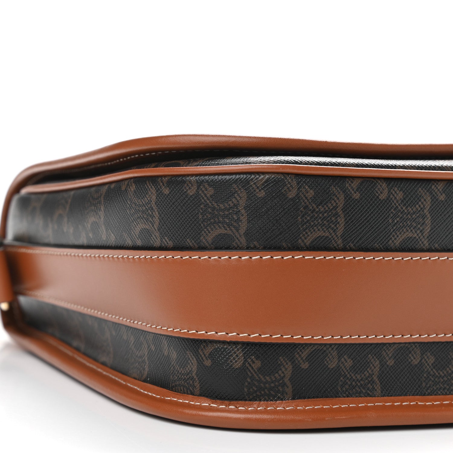 Celine Triomphe Canvas Messenger Folco Bag Tan 8 of 9