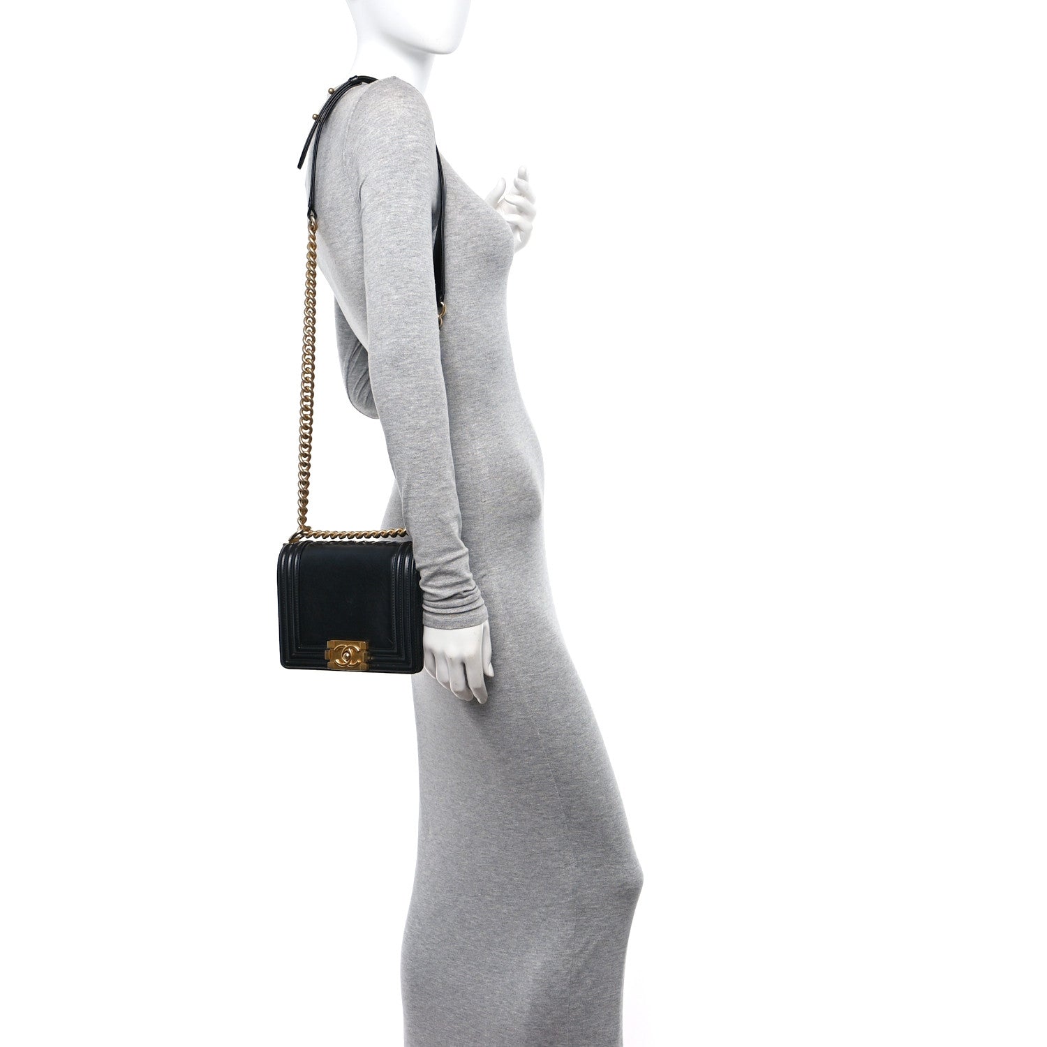 Chanel Calfskin Mini Boy Flap Black 2 of 10