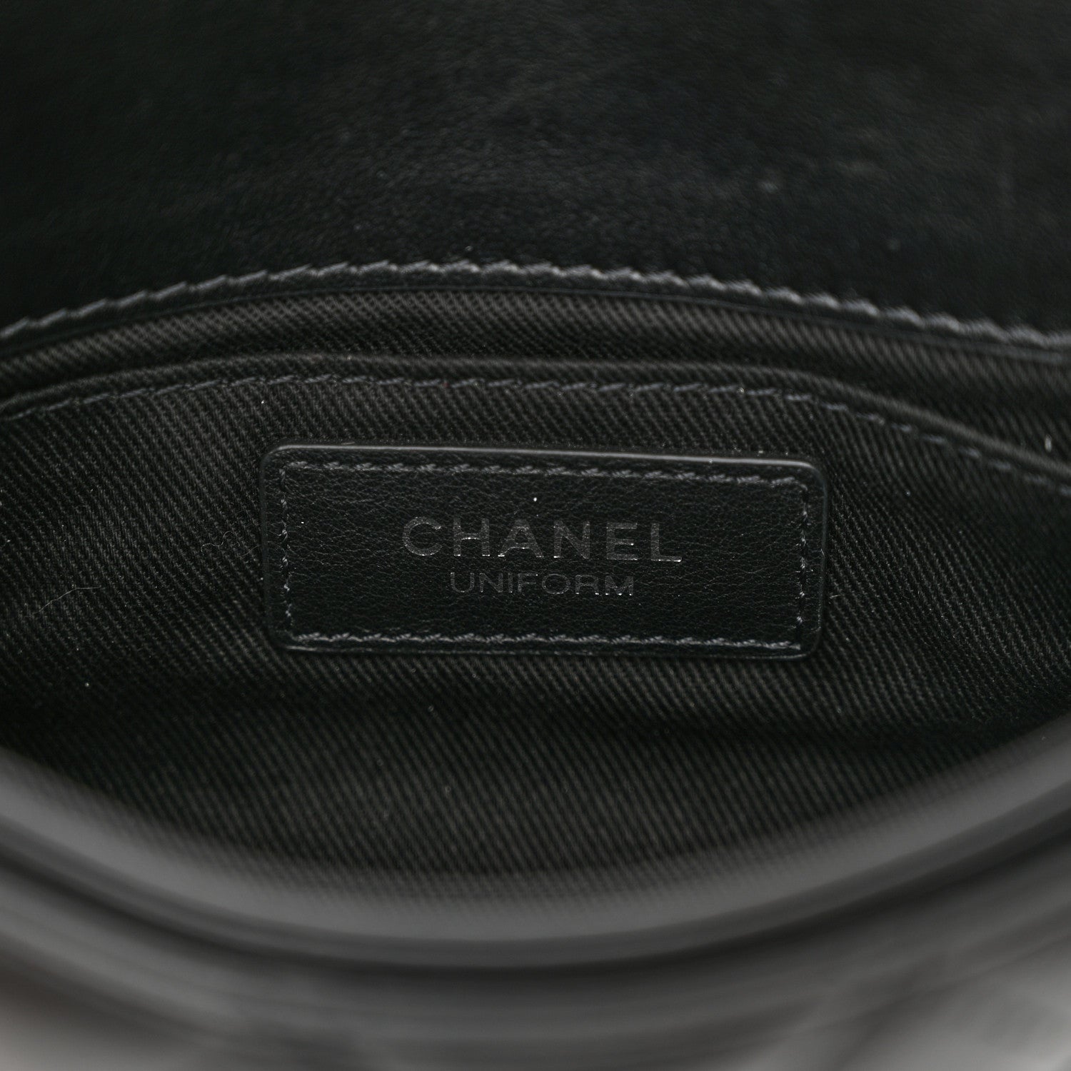 Chanel Calfskin Quilted CC Uniform Flap Belt Bag Black 6 of 10