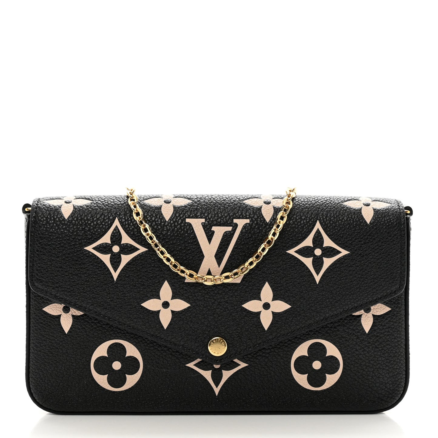 Empreinte Monogram Giant Felicie Pochette Black Beige