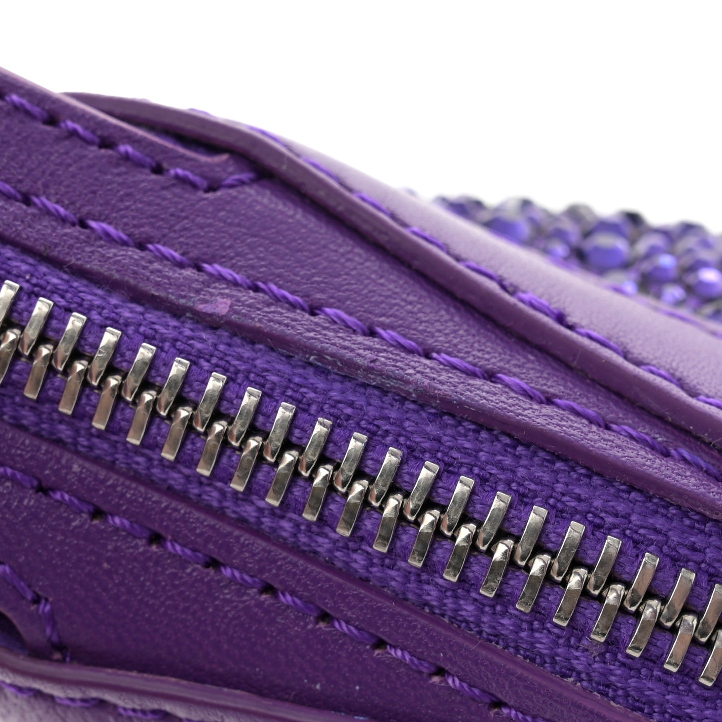 Crystal Repeat Mini Hobo Purple