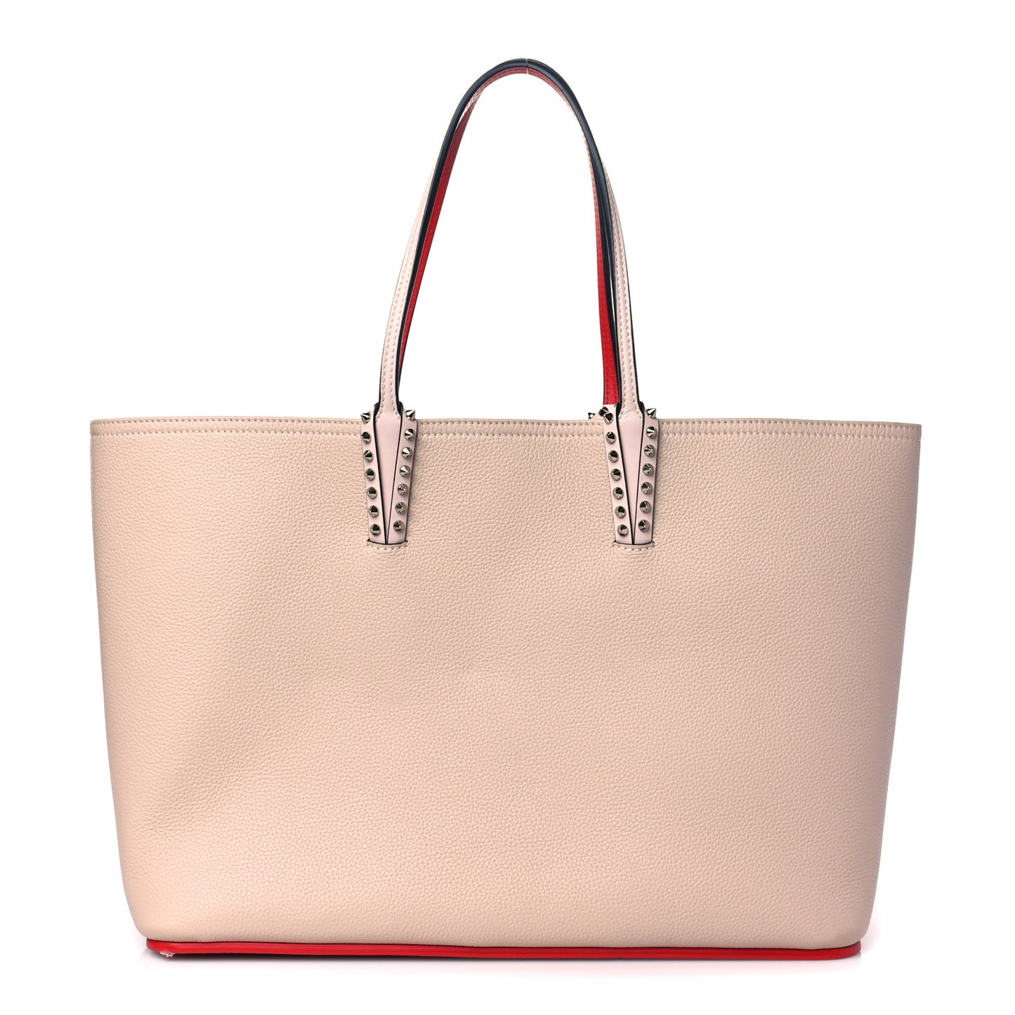 Calfskin Spikes East West Cabata Tote Ballerina