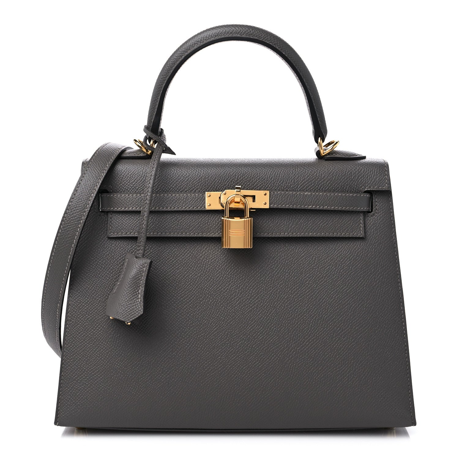 Hermes Epsom Kelly Sellier 25 Gris Meyer 1 of 10