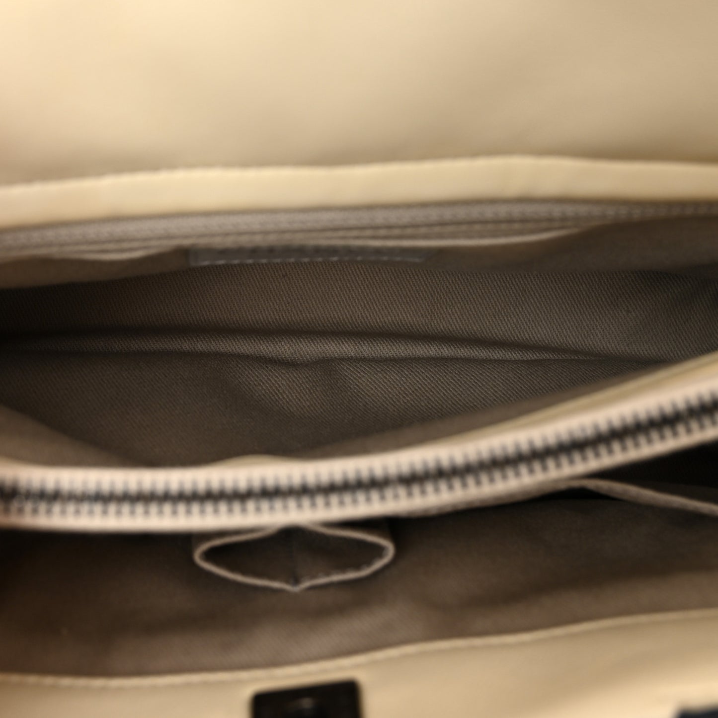 Calfskin Tweed Quilted Small Tote White Multicolor