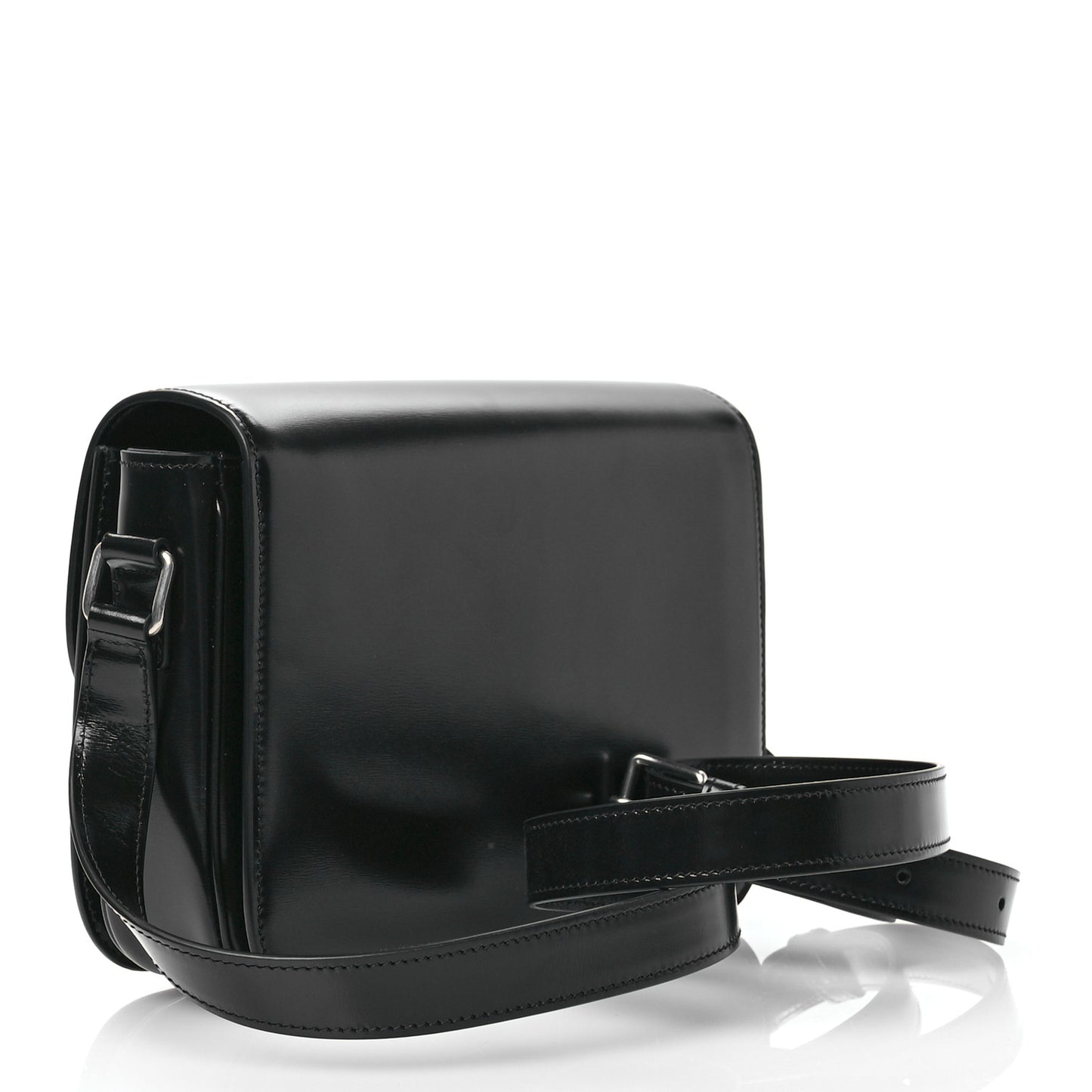 Shiny Calfskin Medium Triomphe Black