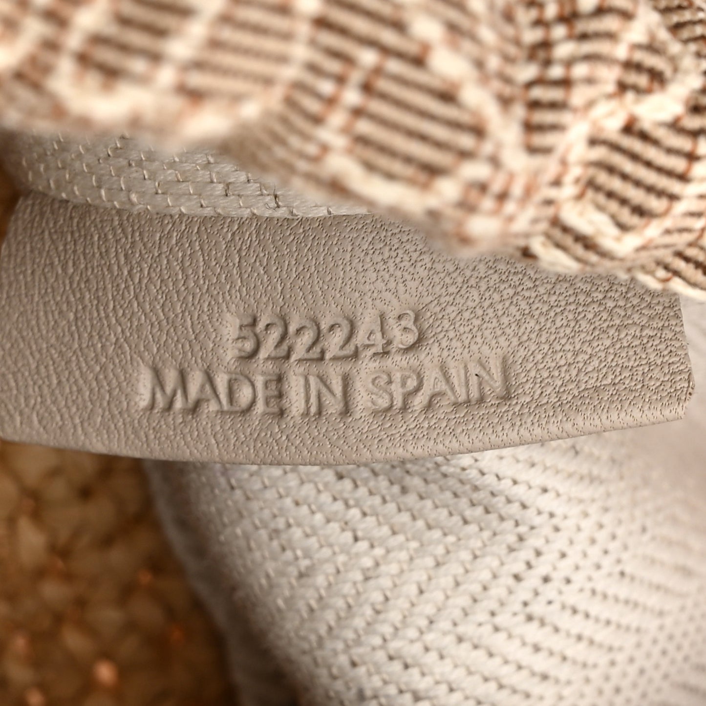 Calfskin Raffia Anagram Paulas Ibiza Pochette Bag Natural Tan