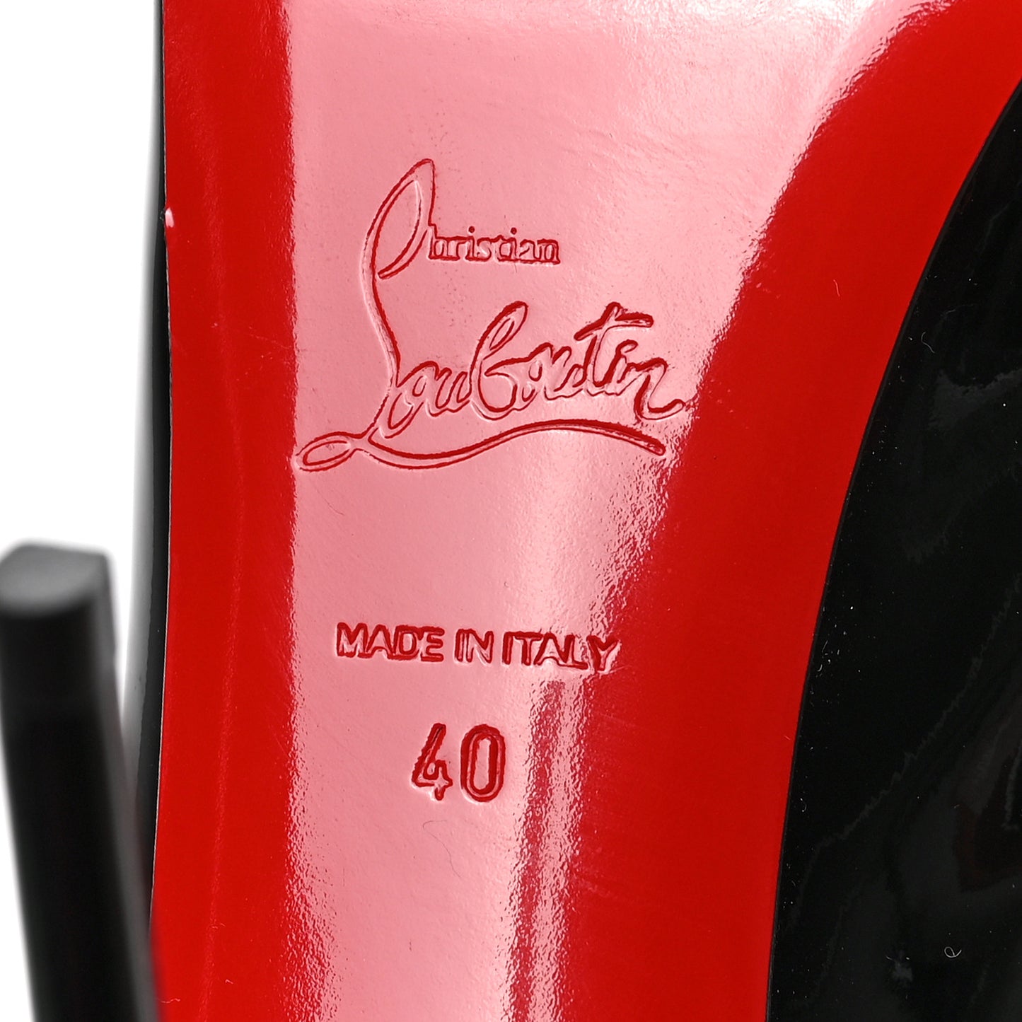 Patent New Very Prive 120 Pumps 40 Black Red