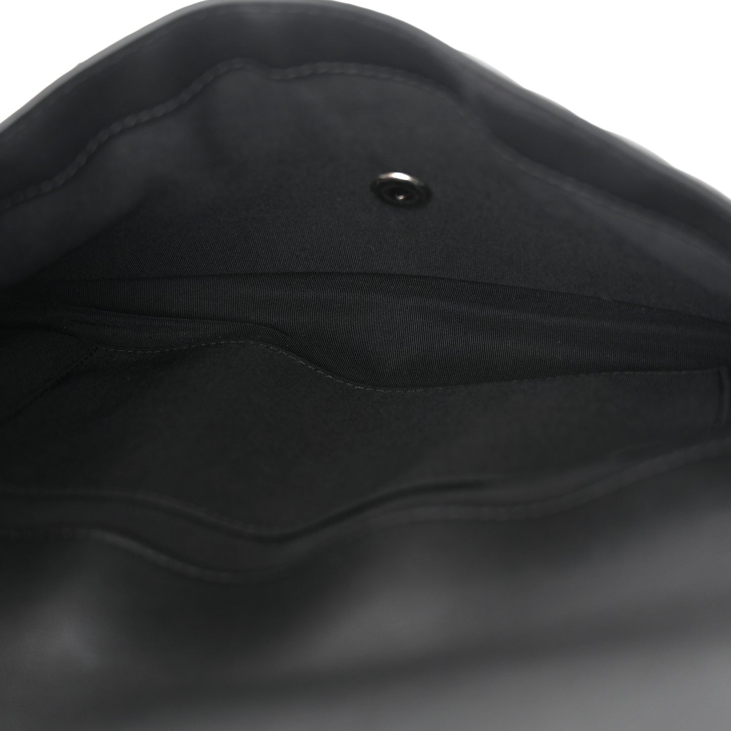 Lambskin Quilted Large Natural CC Flap Black
