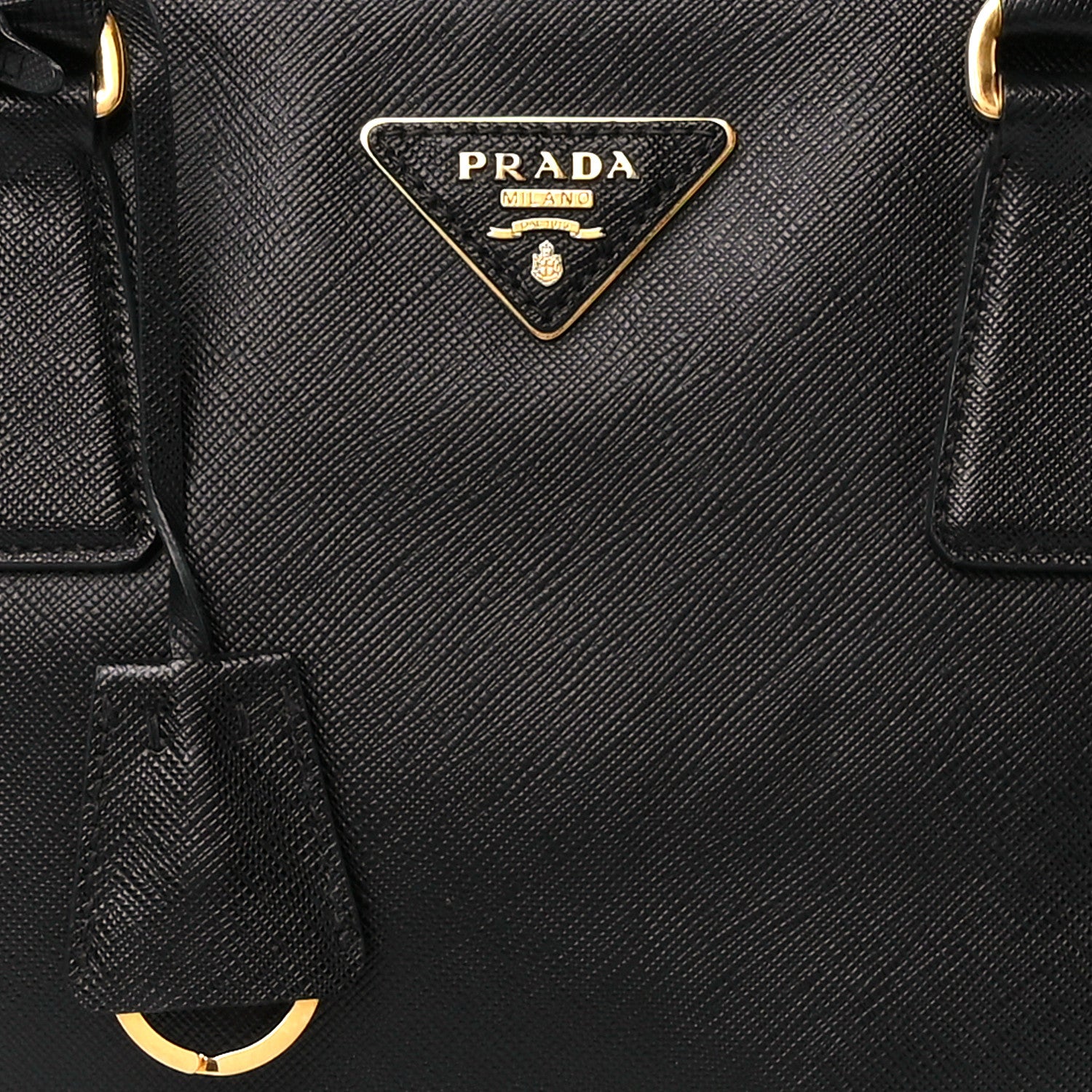 Prada Saffiano Small Galleria Double Zip Tote Black 8 of 11