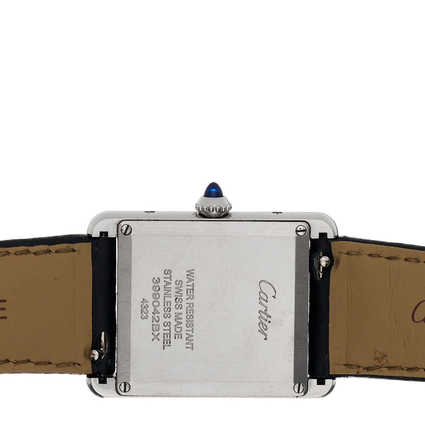 Stainless Steel Calfskin 25mm Must de Cartier Tank Quartz Watch