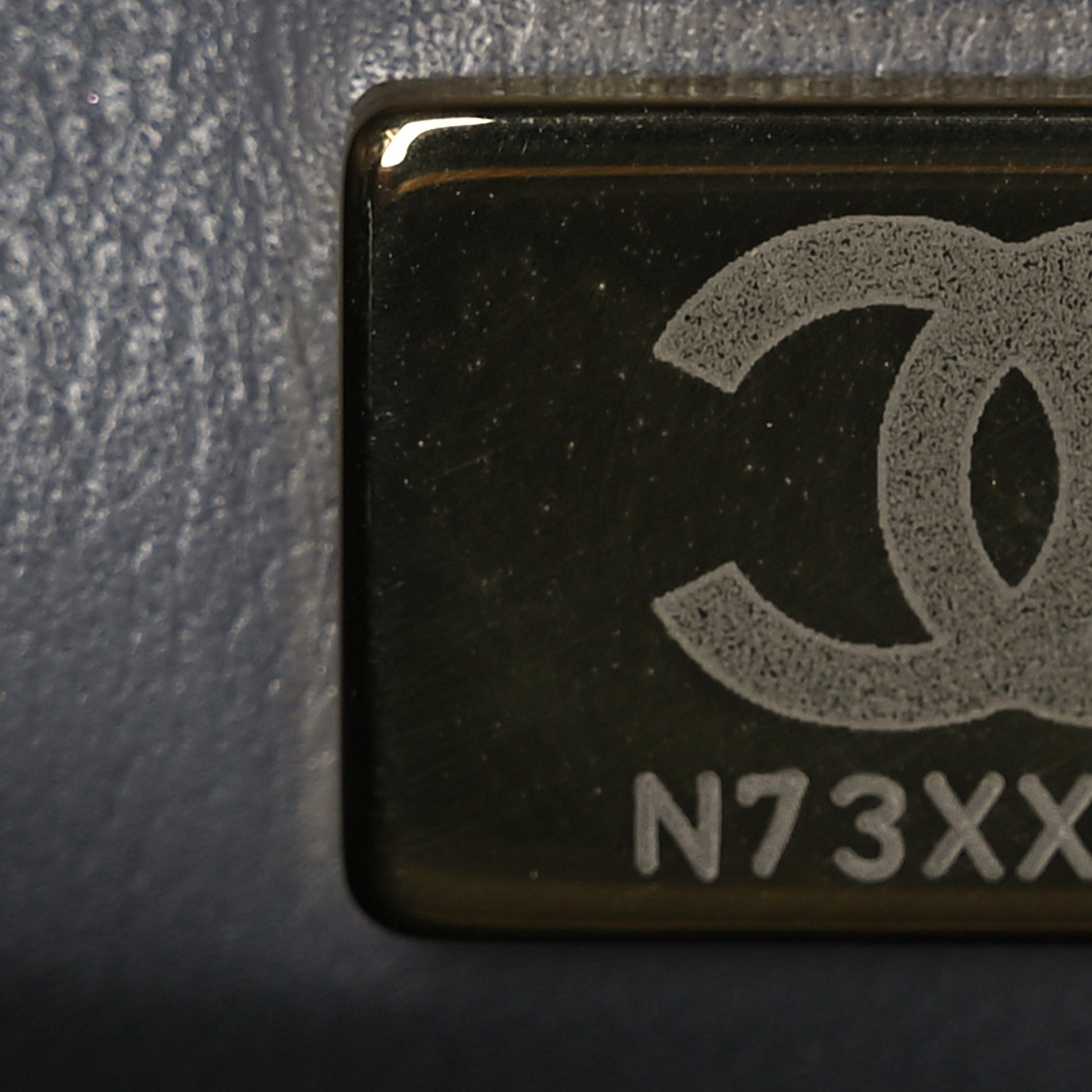 Chanel Calfskin Quilted Studded Square Vanity Case Grey 7 of 11