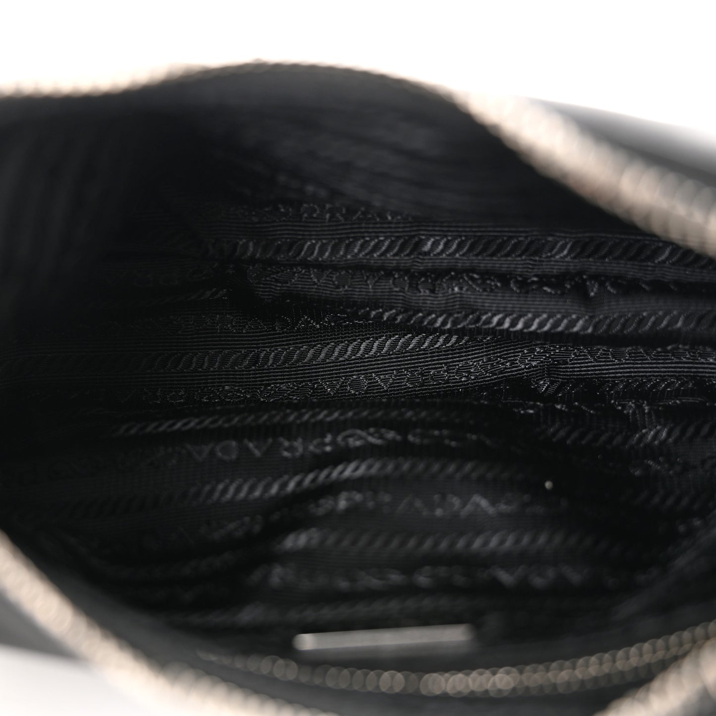 Tessuto Nylon Saffiano Mini Re-Edition 2005 Bag Black