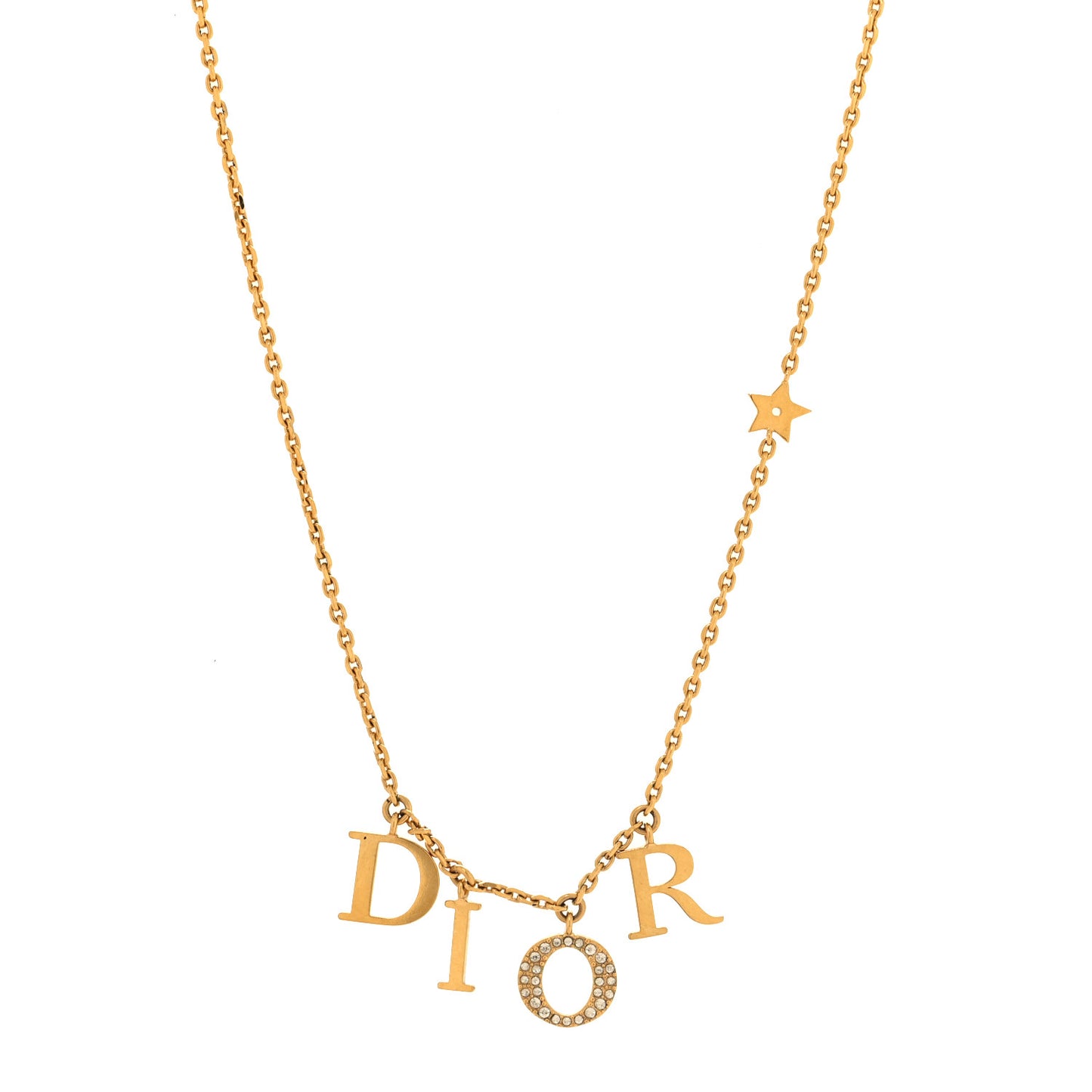 Crystal Dio(r)evolution Necklace Gold