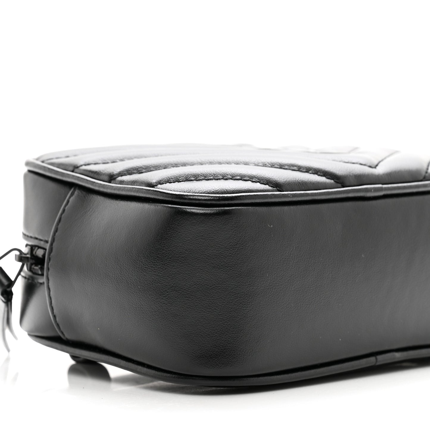Calfskin Matelasse Monogram Lou Belt Bag Black