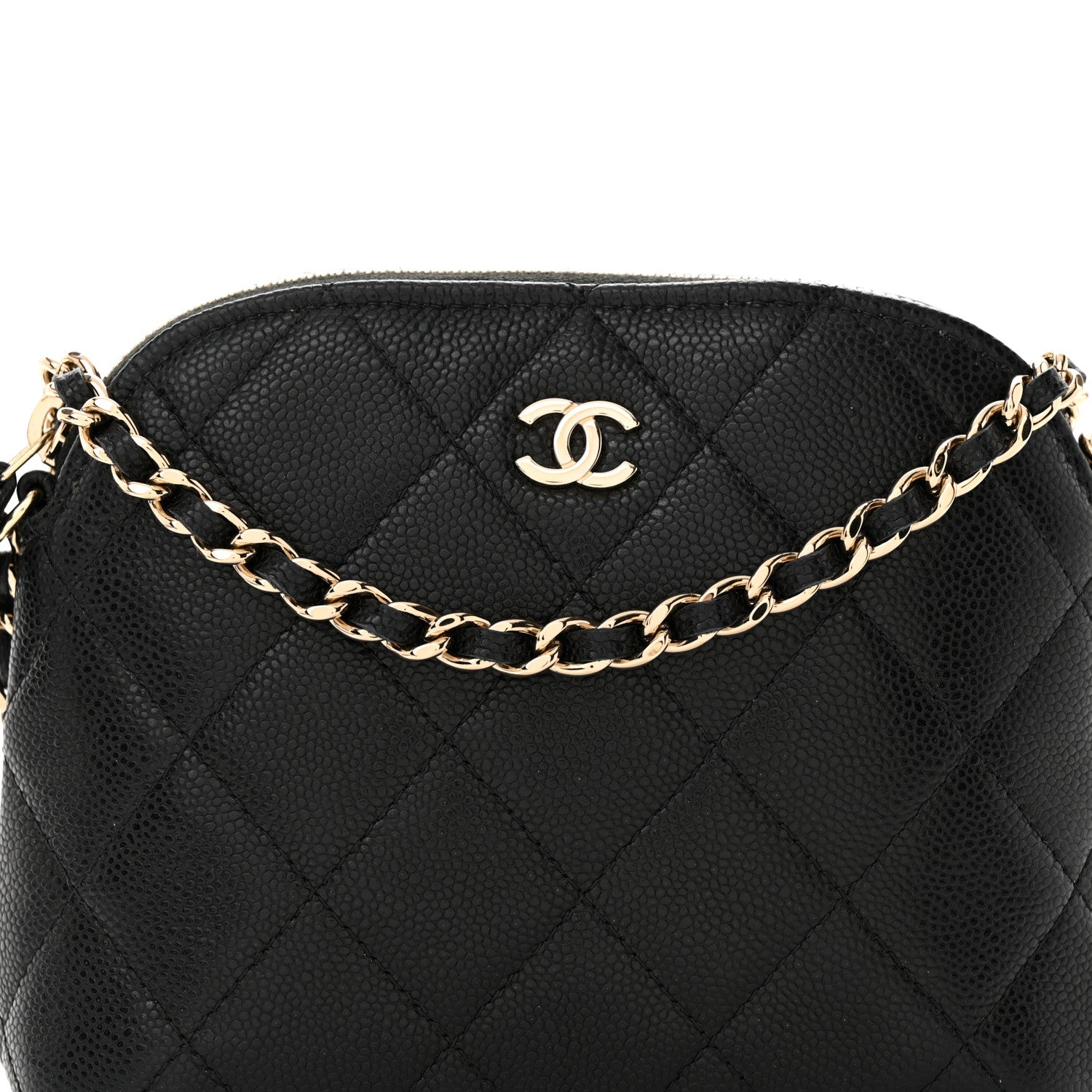 Chanel Caviar Quilted Classic Clutch With Chain Black 8 of 10