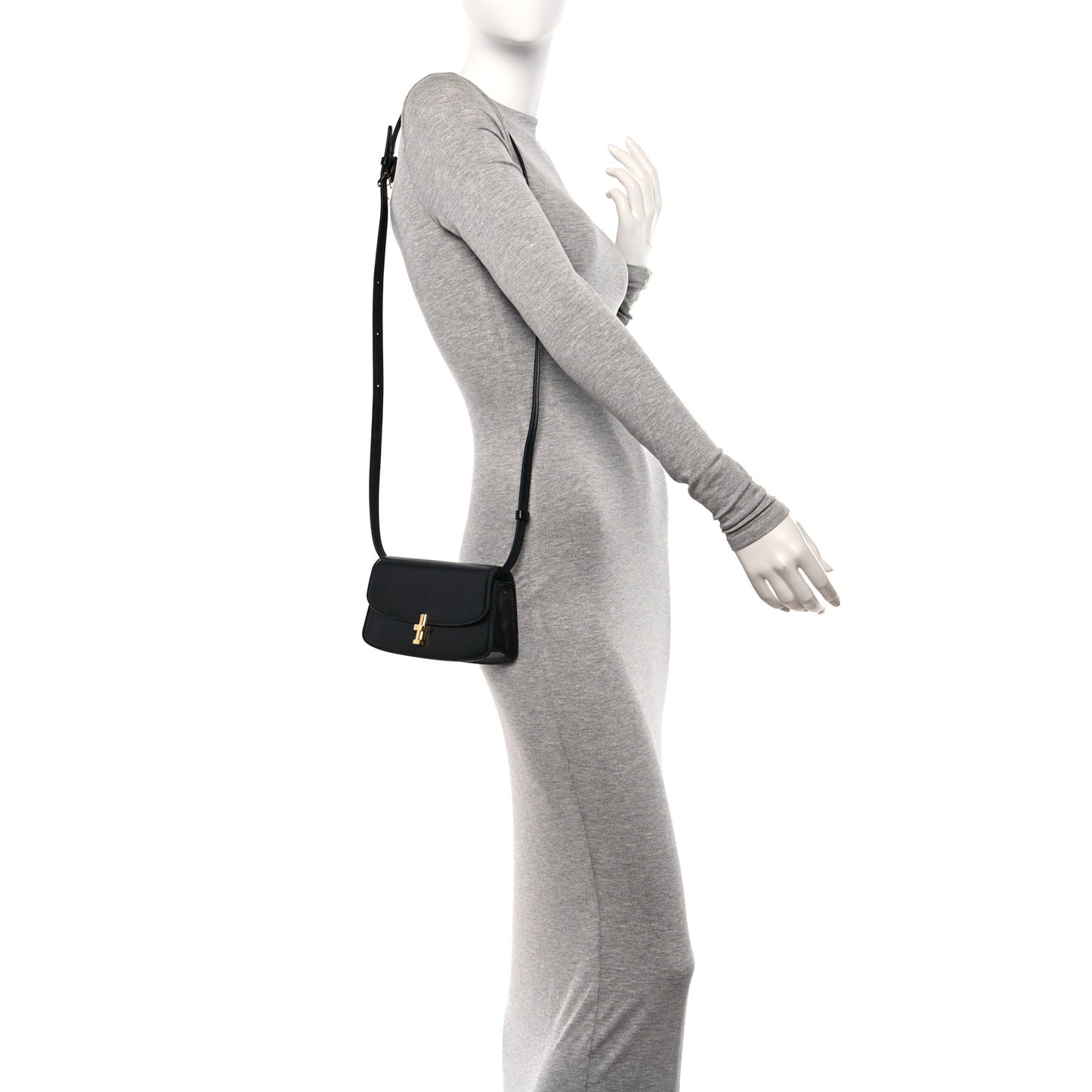 Smooth Calfskin The Sofia E/W Crossbody Black
