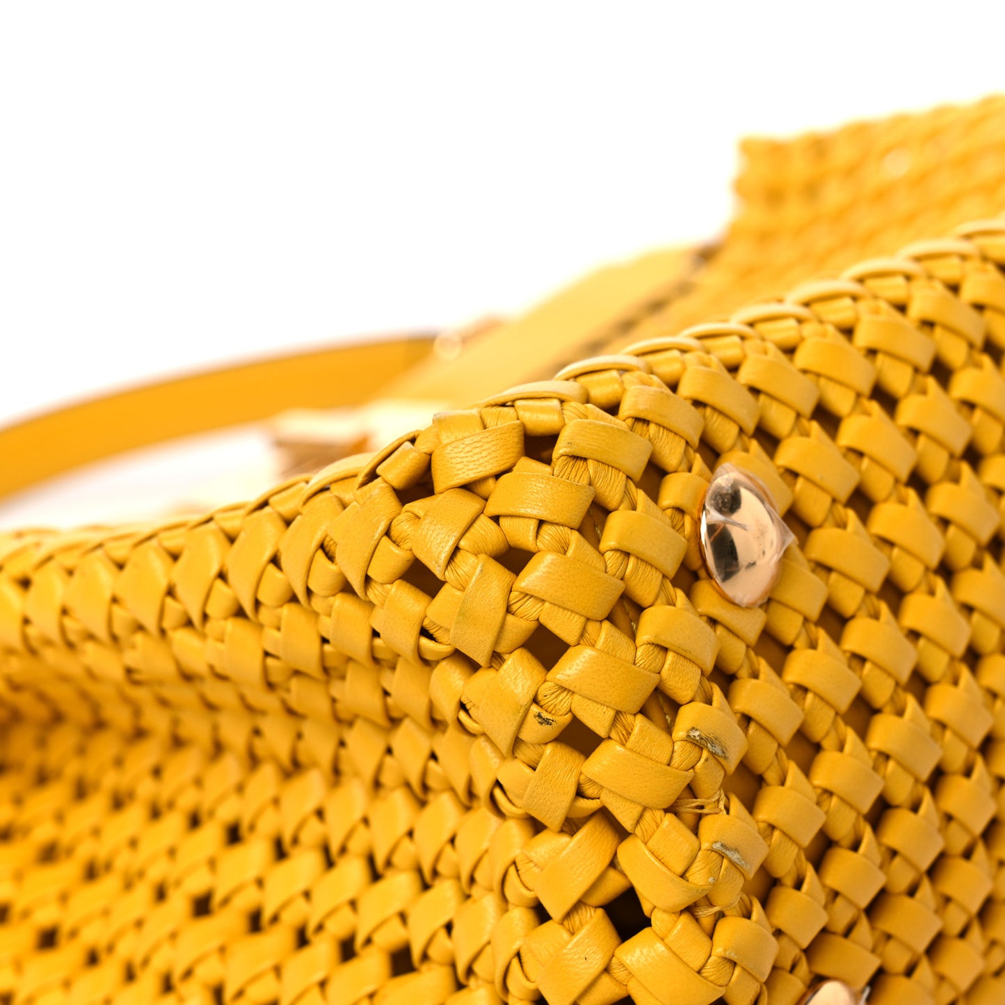 Nappa Matisse Intreccio Medium Peekaboo Iconic Satchel Mimosa