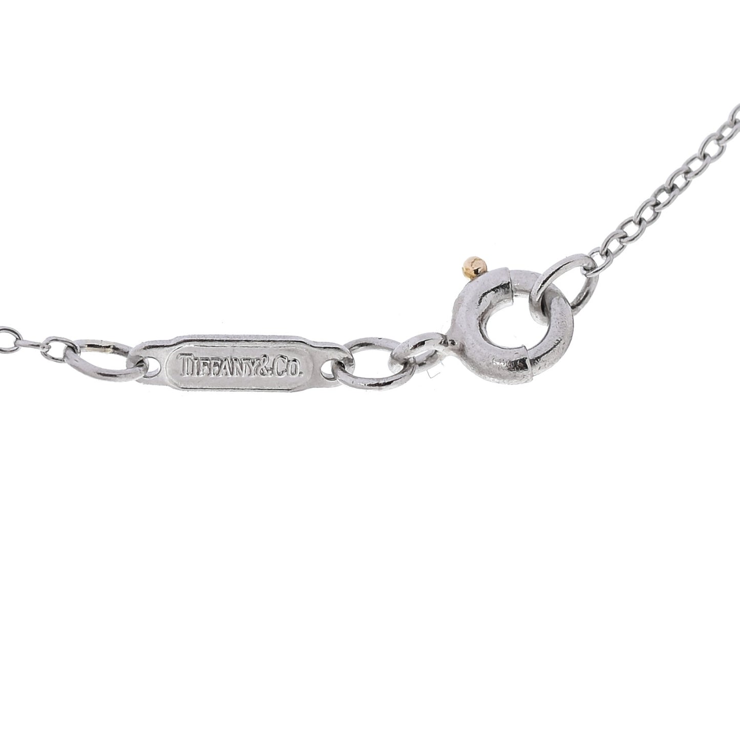 Platinum Diamond Small Cross Pendant Necklace