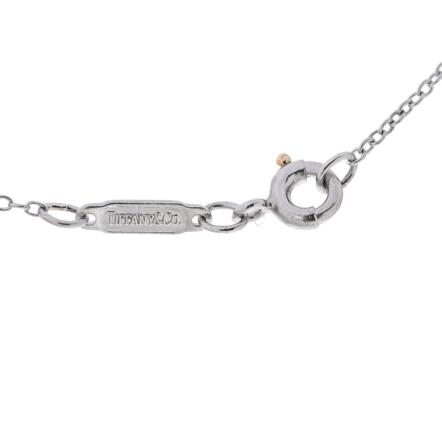 Tiffany Platinum Diamond Small Cross Pendant Necklace 5 of 6