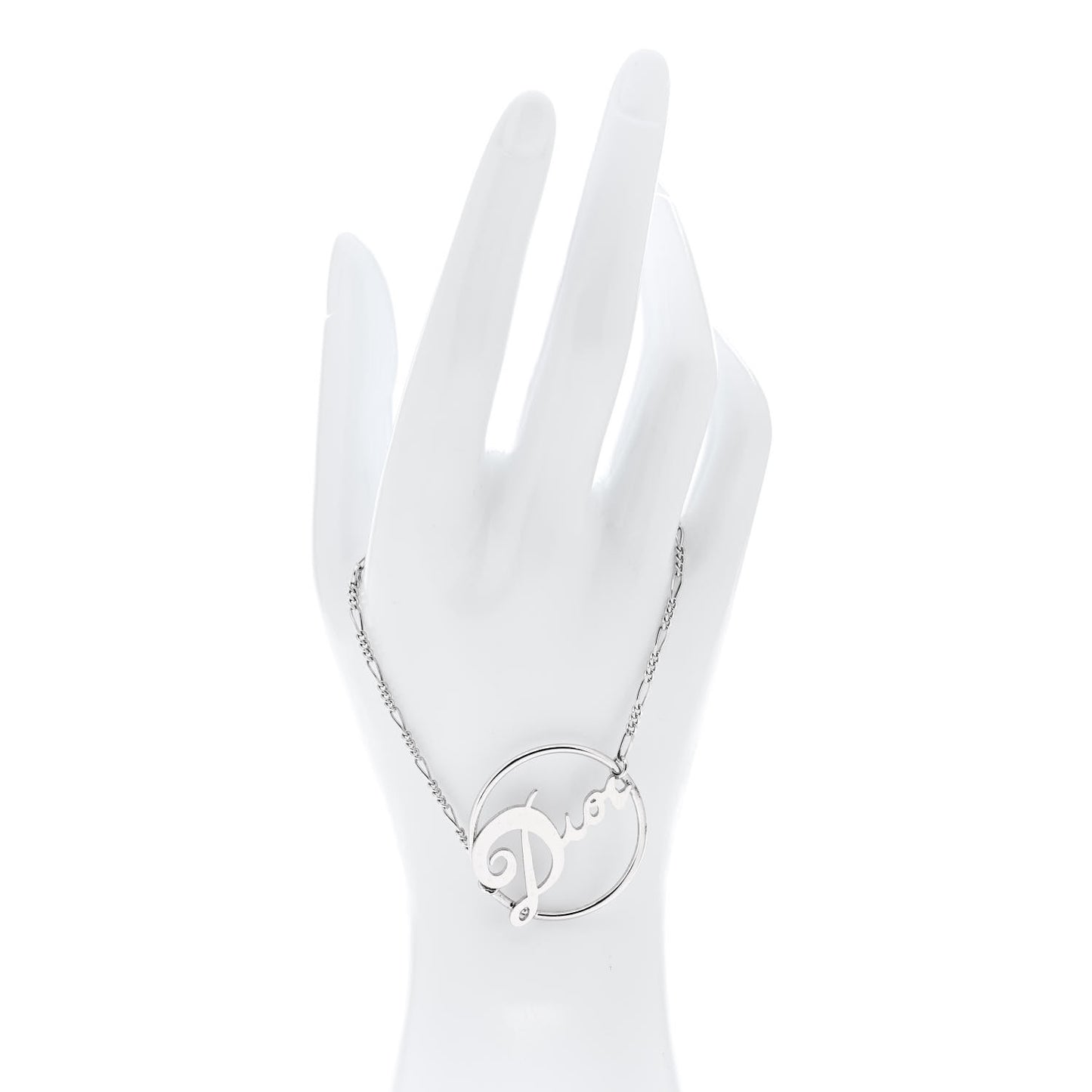 Metal Logo Bracelet Silver