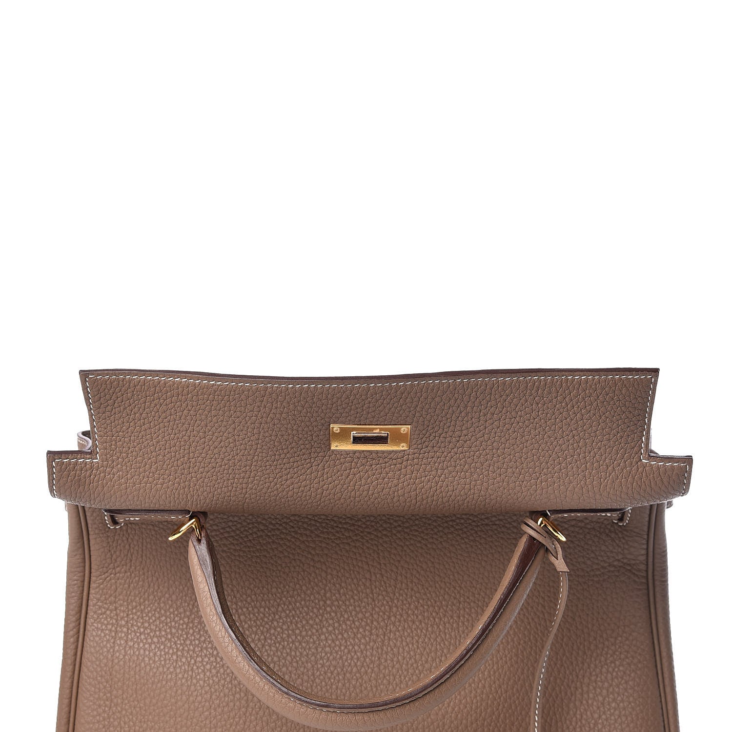 Hermes Togo Kelly Retourne 32 Etoupe 11 of 36