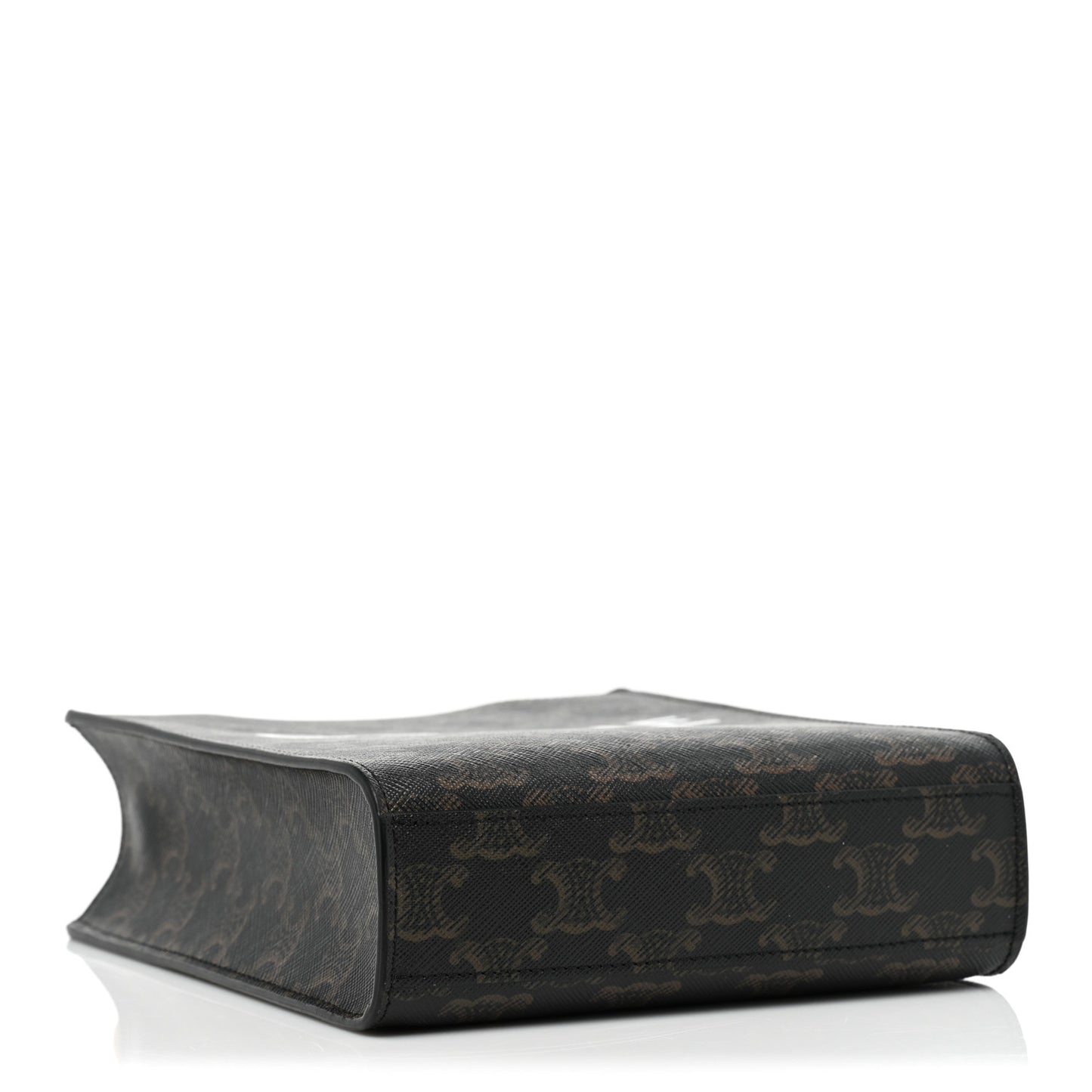 Triomphe Canvas Calfskin Mini Vertical Cabas Tan
