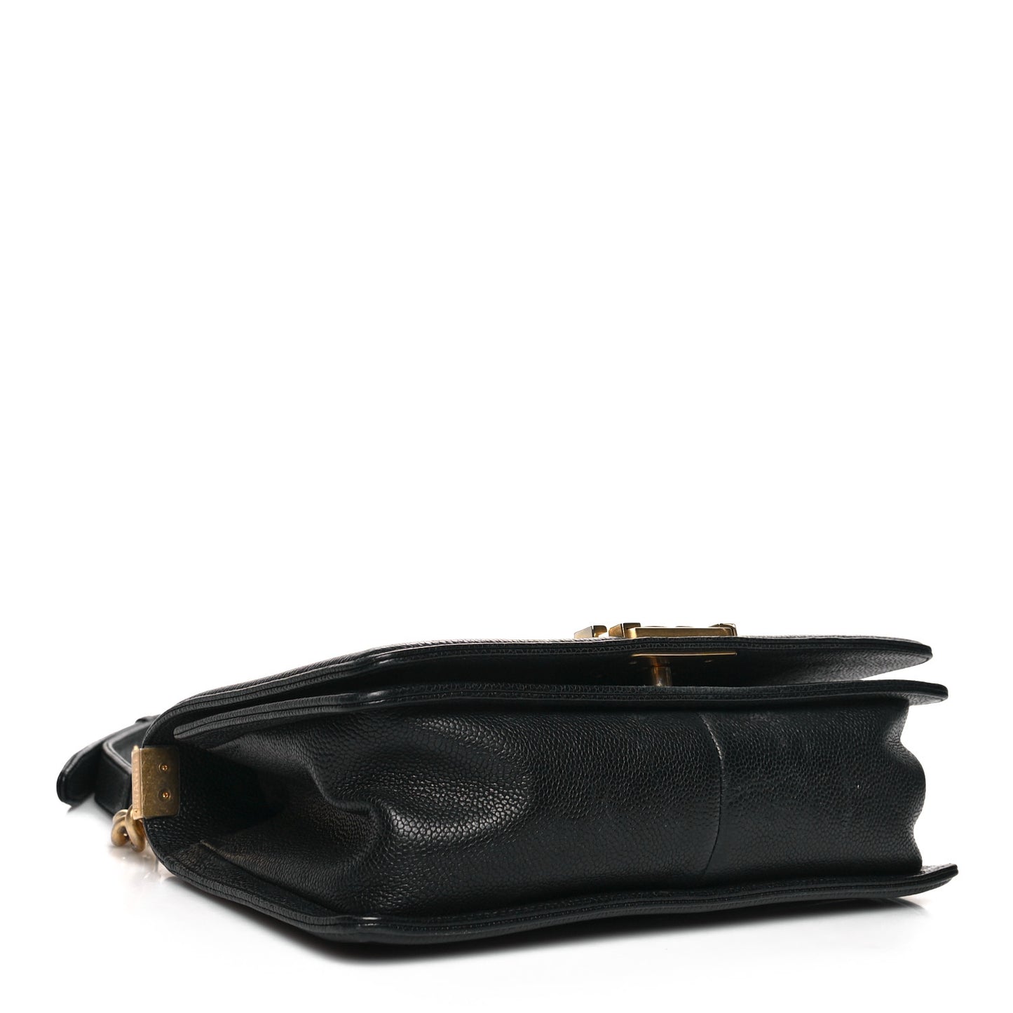 Caviar Quilted Medium Boy Flap Black