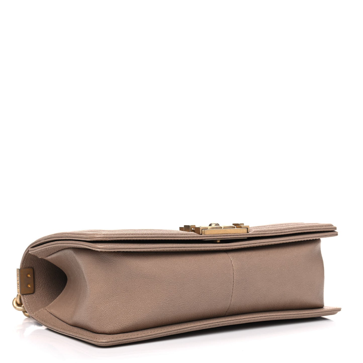 Caviar Quilted Medium Boy Flap Beige
