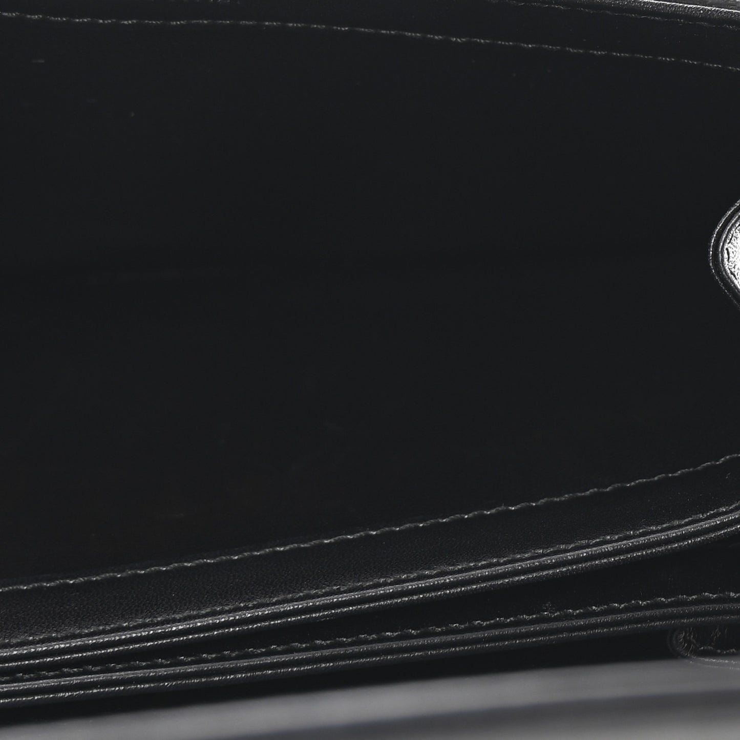 Calfskin Bee Clutch Black