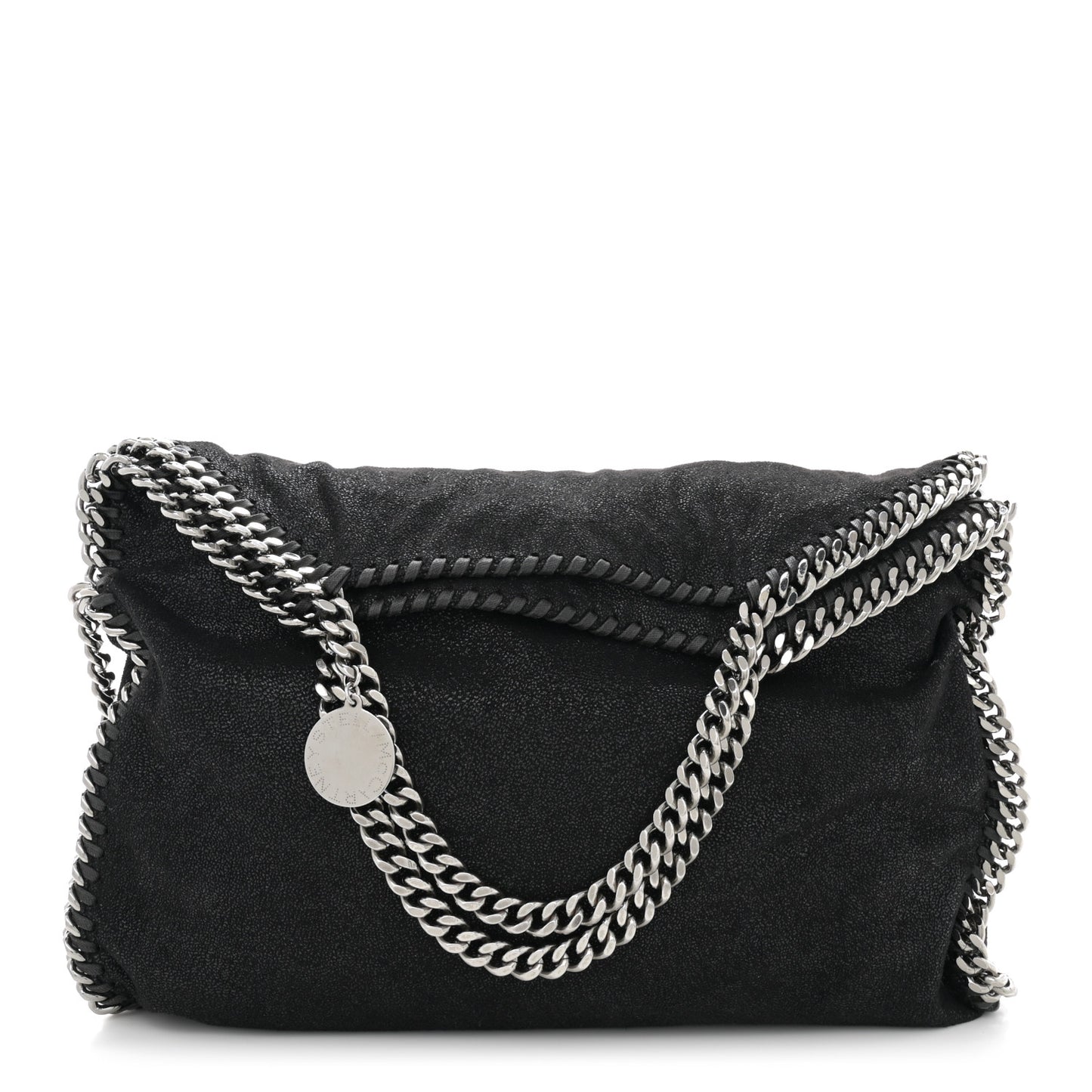 Shaggy Deer Falabella Fold Over Tote Black