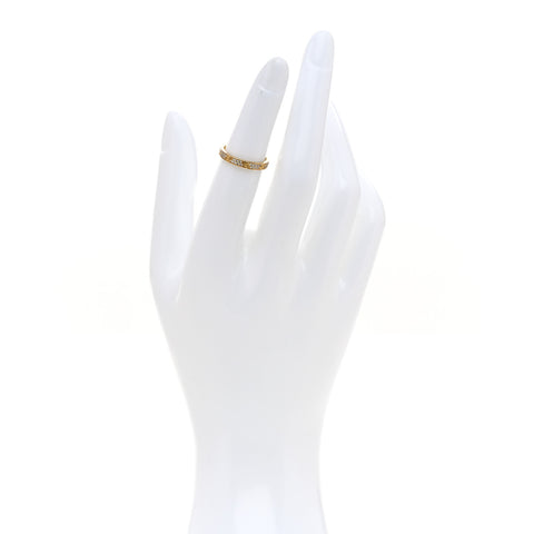 18K Yellow Gold Diamond 2.6mm LOVE Paved Band Ring 47 4