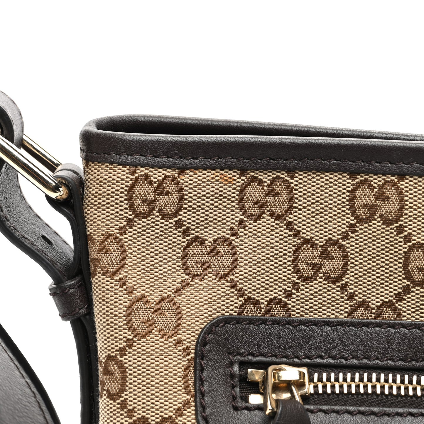 Monogram Messenger Bag Dark Brown