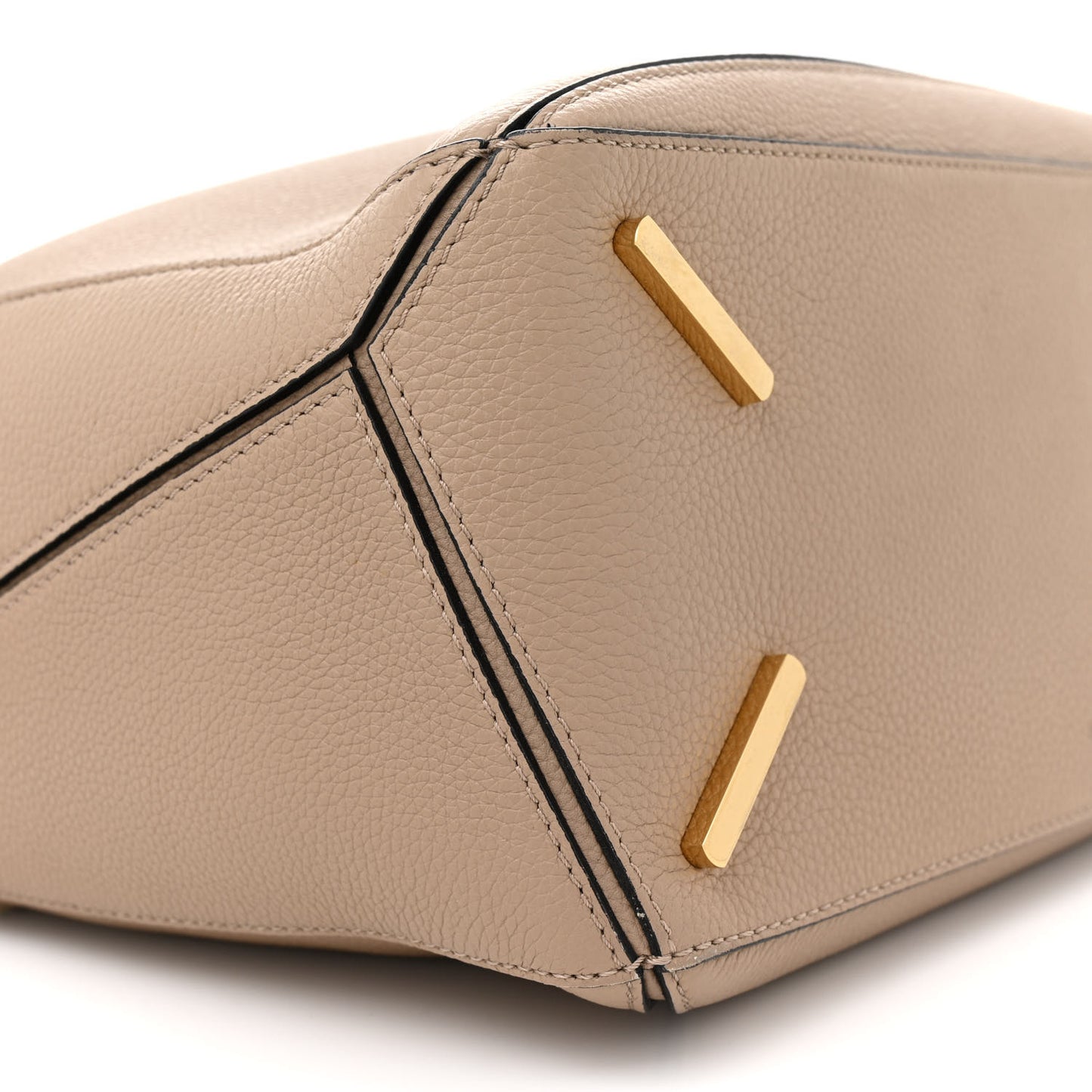 Calfskin Medium Puzzle Bag Light Oat