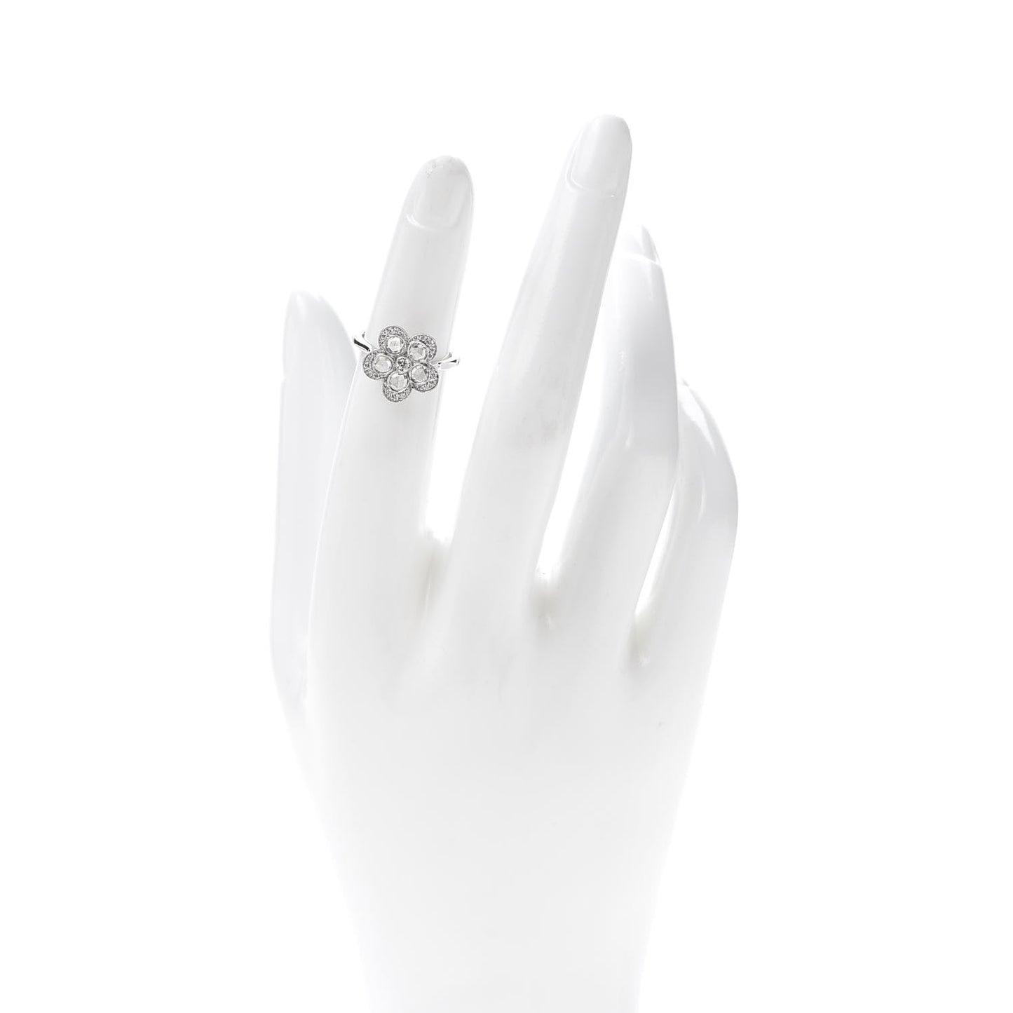 Platinum Diamond Enchant Flower Ring 47 4