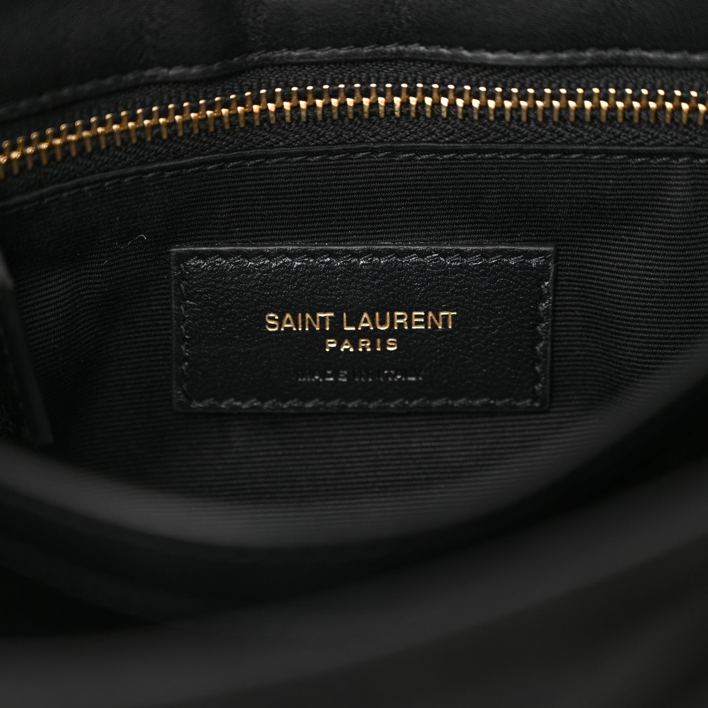 Suede Y Quilted Monogram Toy Loulou Crossbody Bag Black