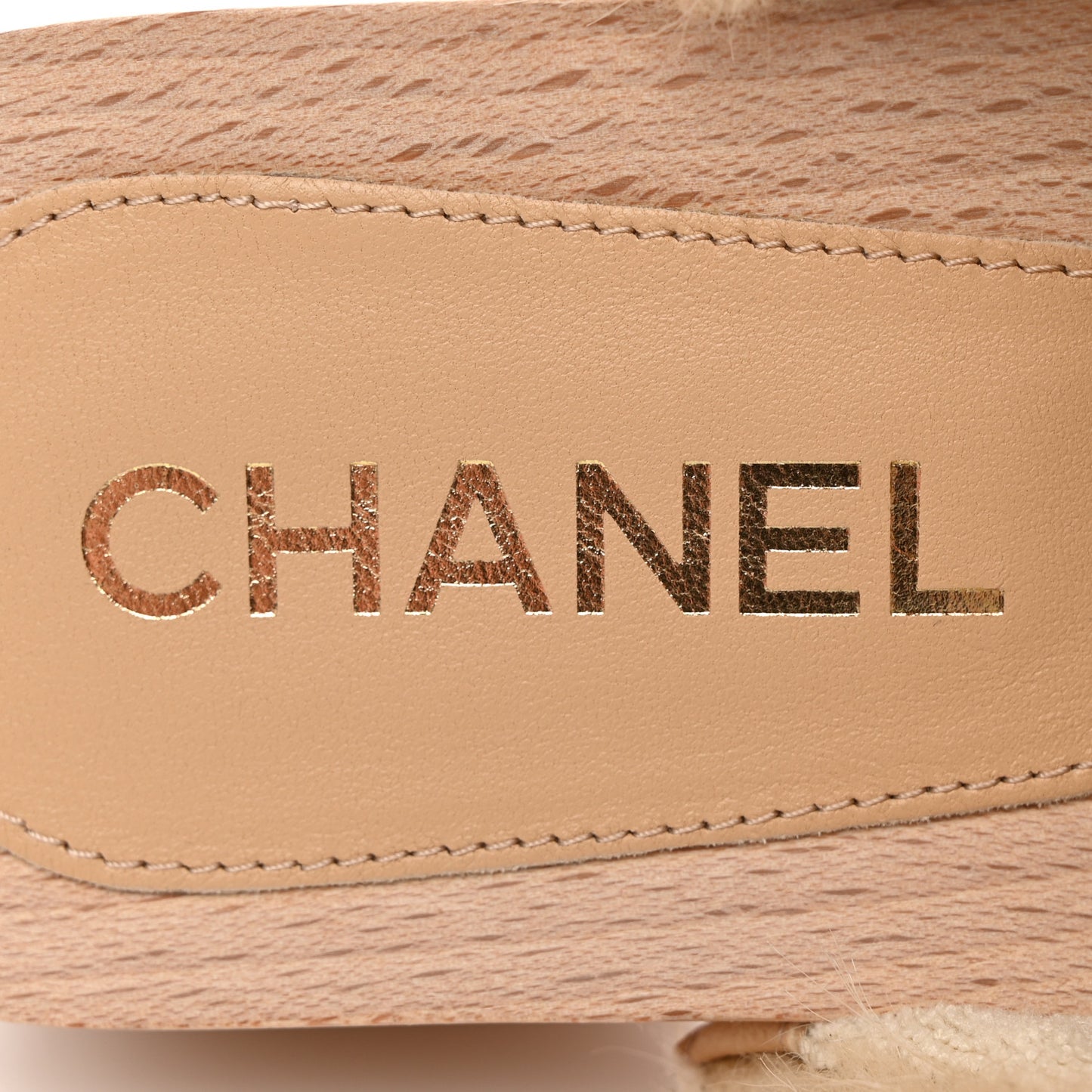 Shearling Lambskin Clogs 38 Beige