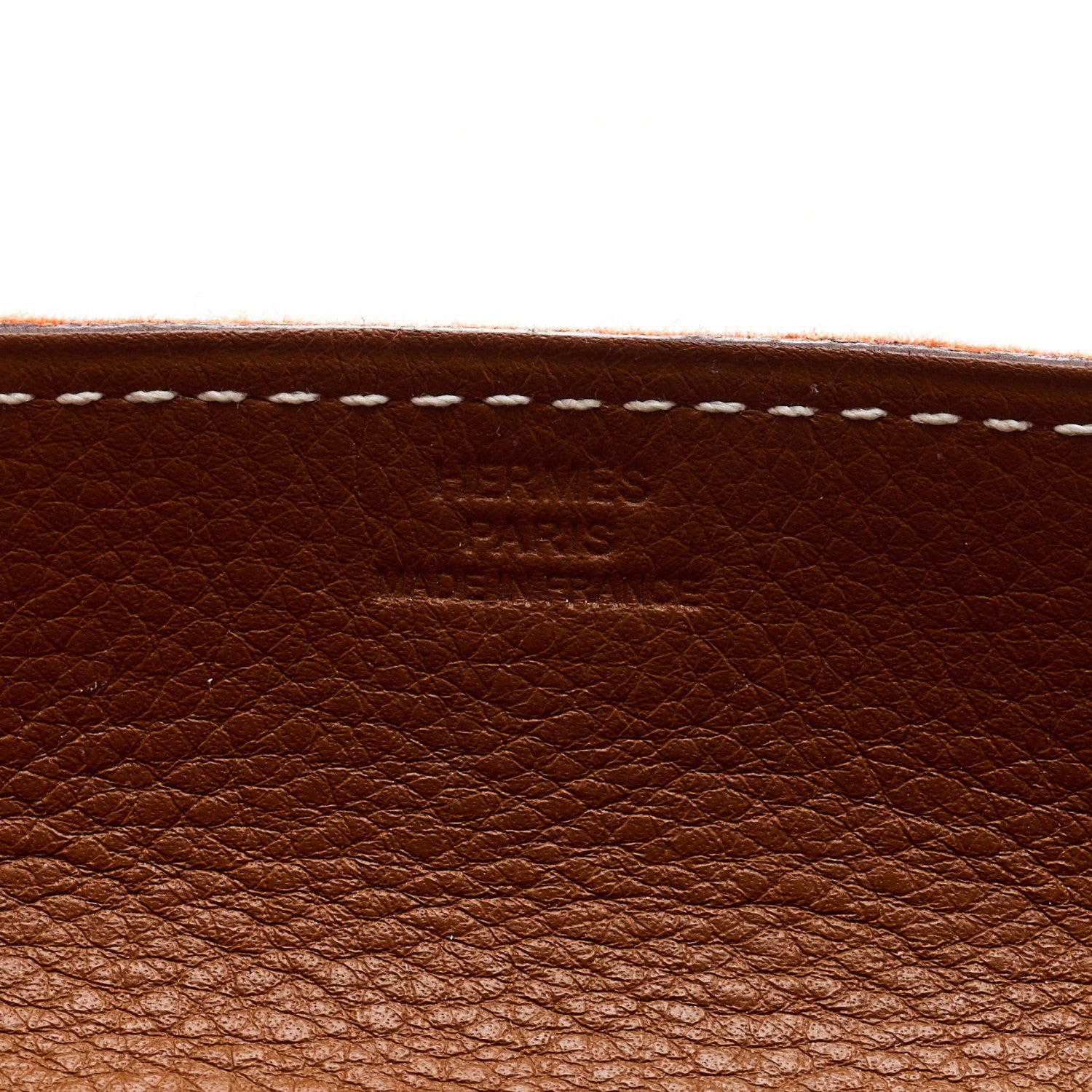 Hermes Taurillon Clemence Felt Bridge Mises et Relances Change Tray Gold Orange 4 of 4