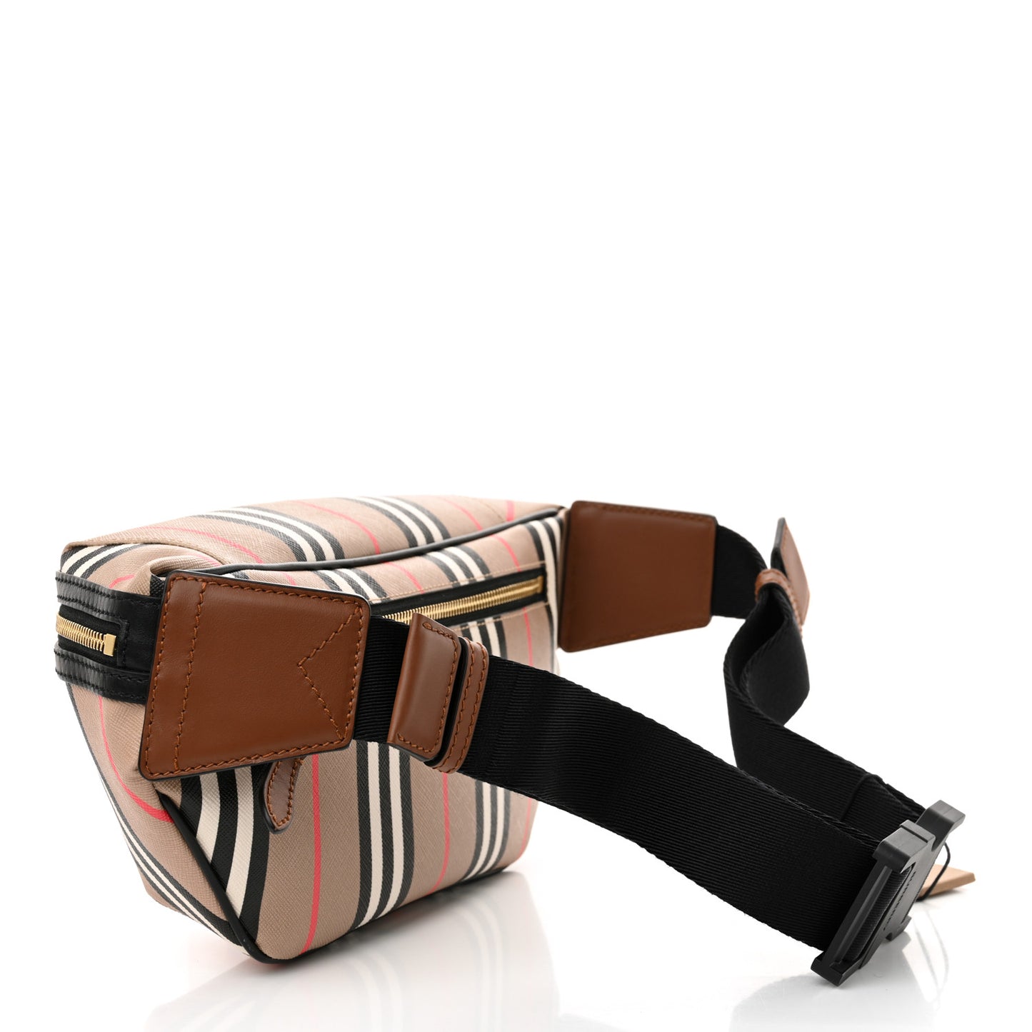E-Canvas Icon Stripe Sonny Bum Bag Archive Beige