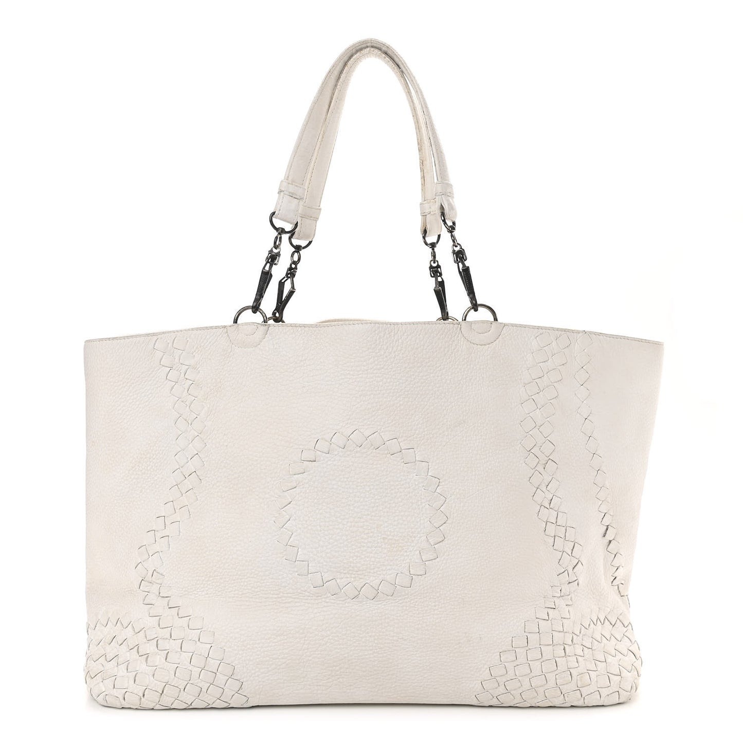 Nappa Intrecciato Tote White