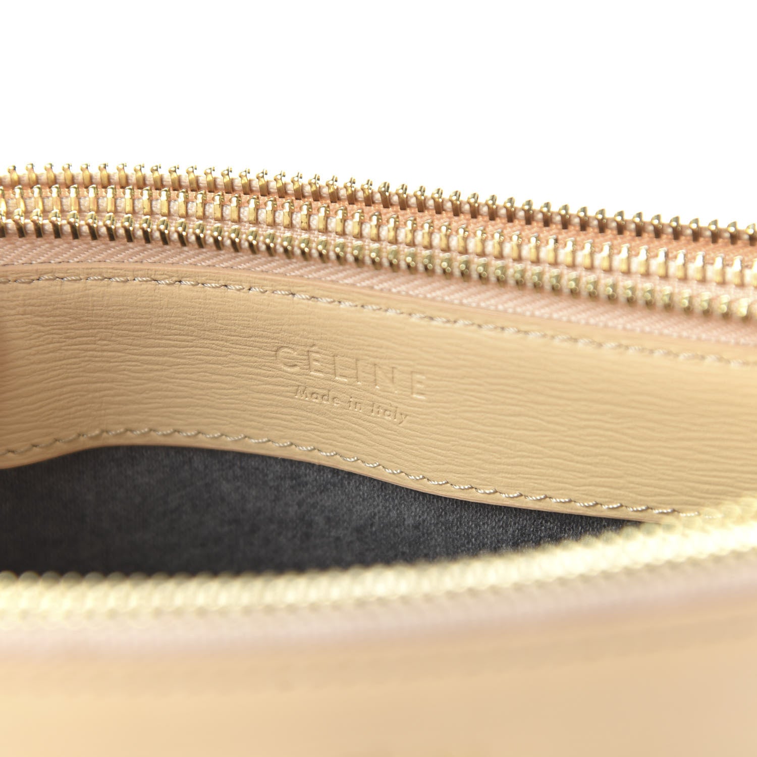 Celine Lambskin Large Trio Crossbody Bag Beige 8 of 9