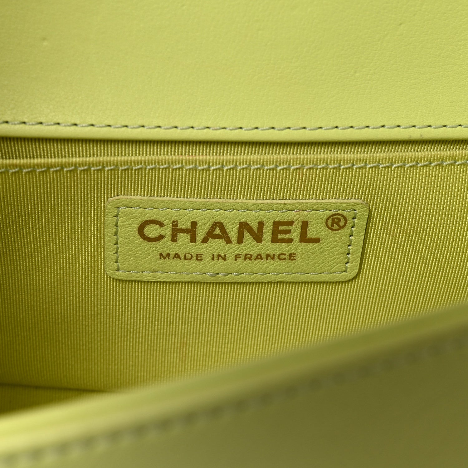 Chanel Calfskin Chevron Quilted Small Boy Flap Light Green 6 of 10
