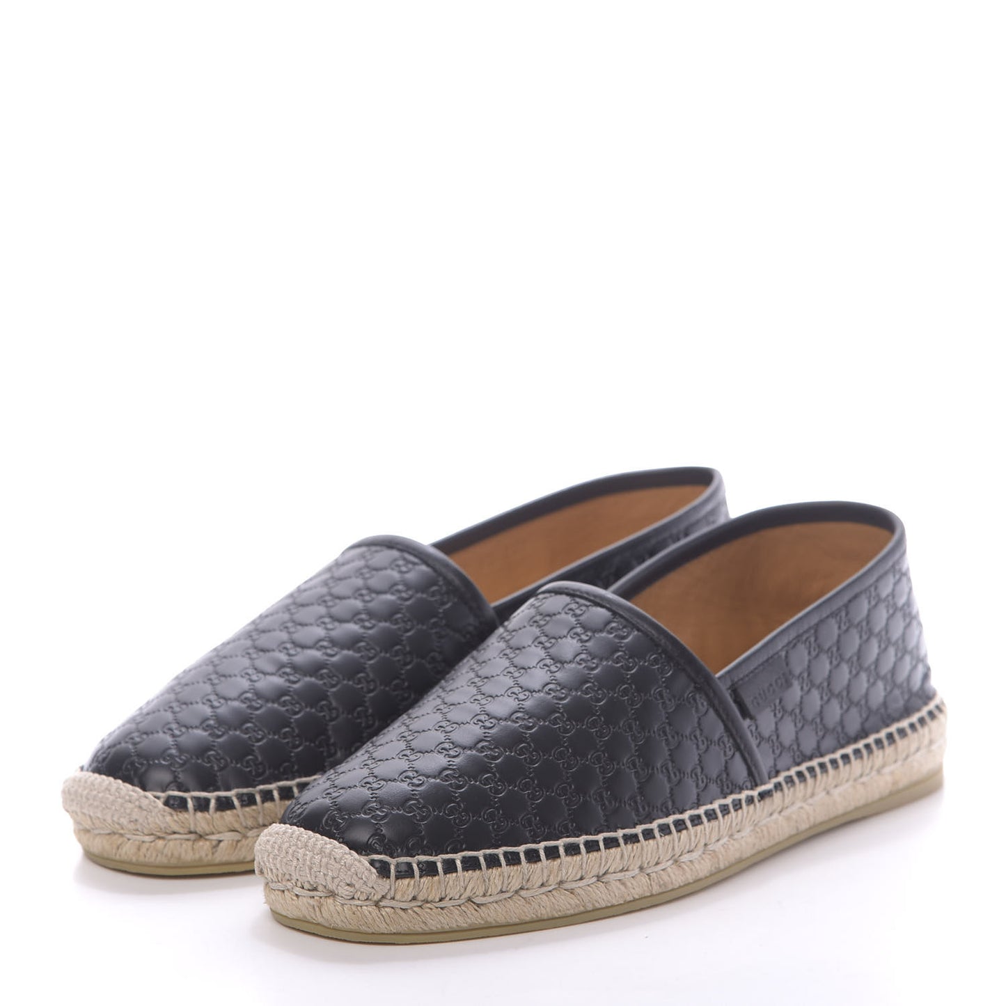 Microguccissima Signature Mens Espadrilles 6.5 Black